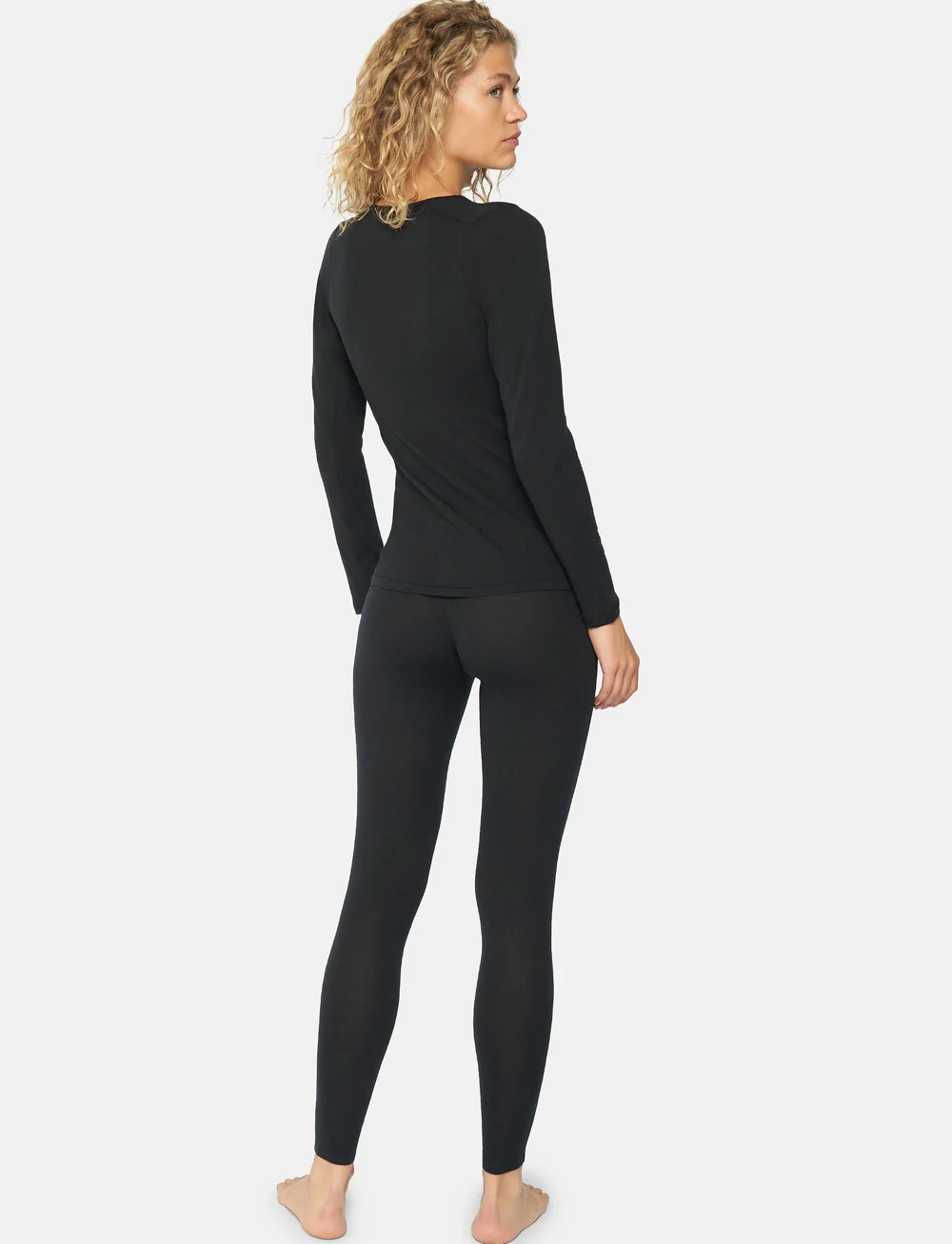 Danish Endurance - Women's Merino Baselayer Set - aluskihina kantavad rõivakomplektid - black - 3