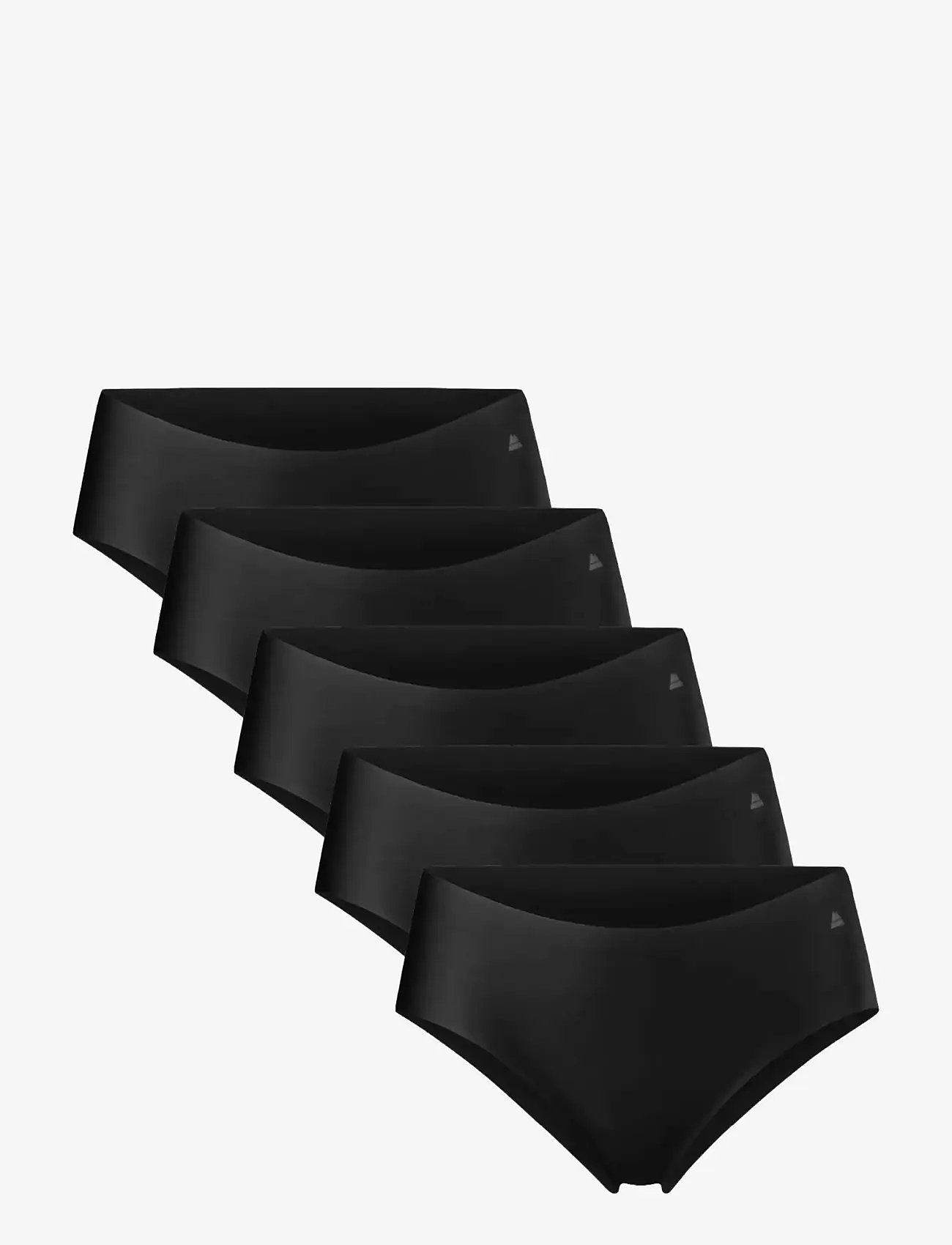 Danish Endurance - Invisible Hipster (Women) 5-pack - underkläder - black - 0