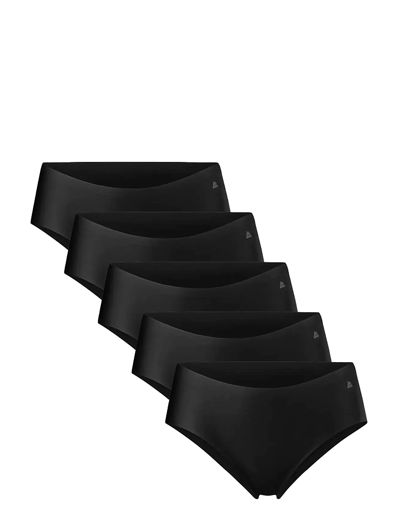 Danish Endurance - Invisible Hipster (Women) 5-pack - underkläder - black - 0