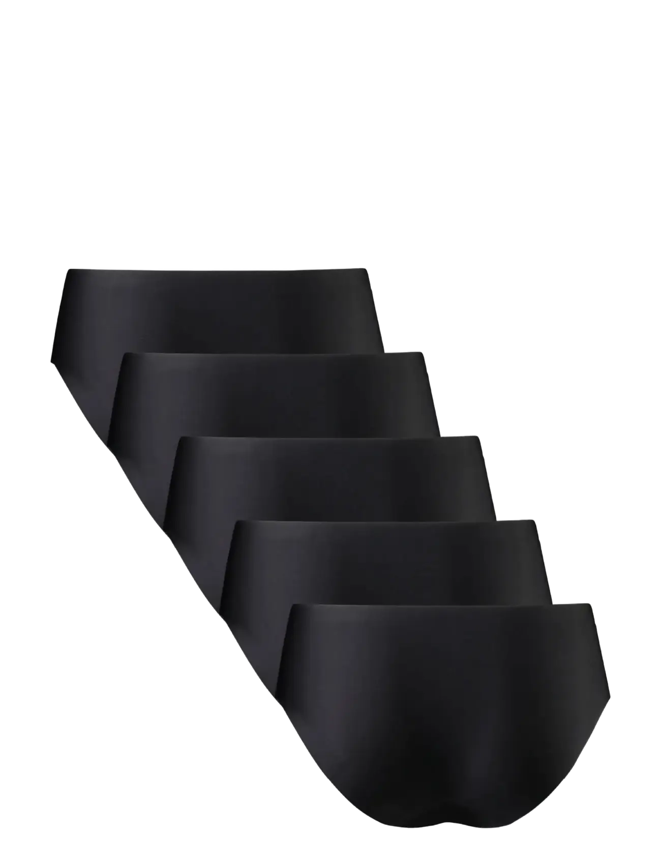 Danish Endurance - Invisible Hipster (Women) 5-pack - unterwäsche & socken - black - 1