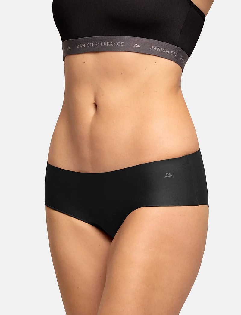 Danish Endurance - Invisible Hipster (Women) 5-pack - underkläder - black - 2