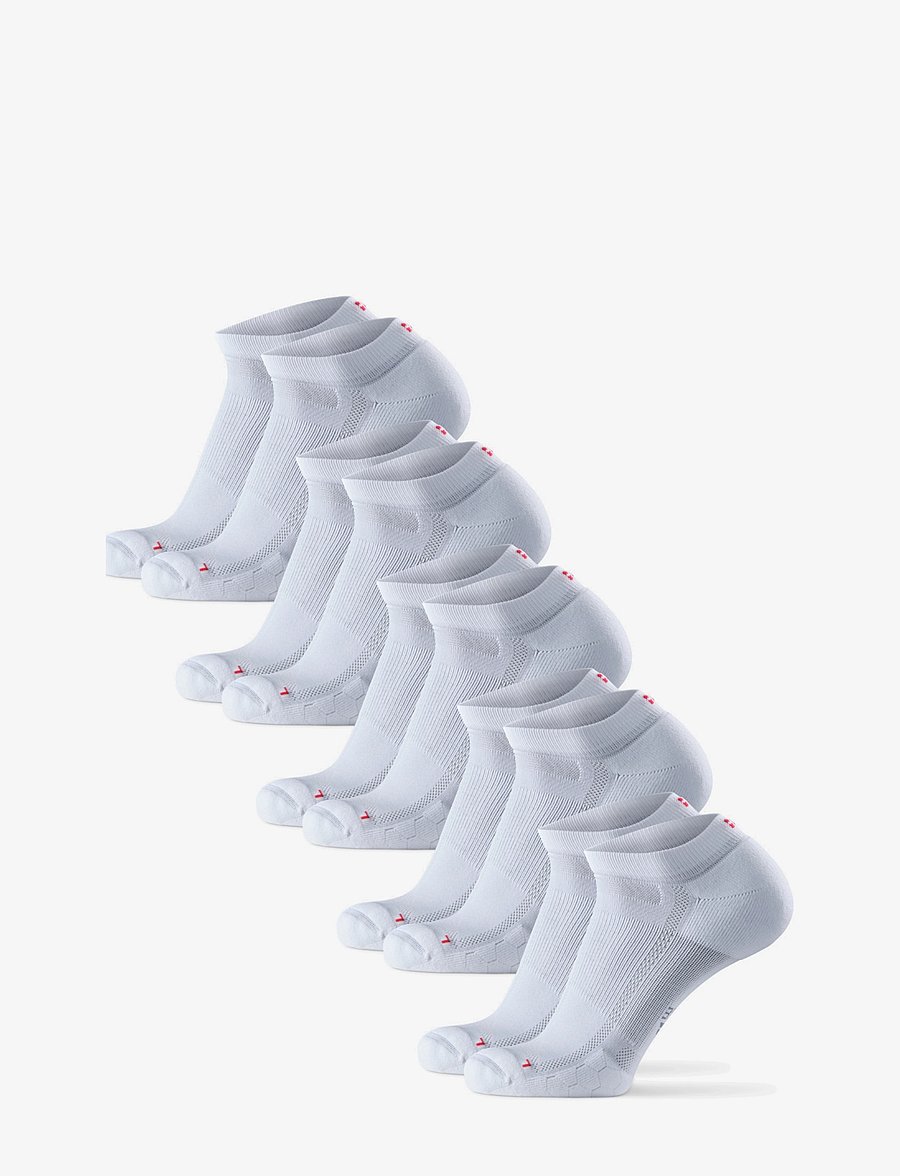 Danish Endurance - Long Distance Running Low-Cut Socks 5-pack - treningssokker - white - 3