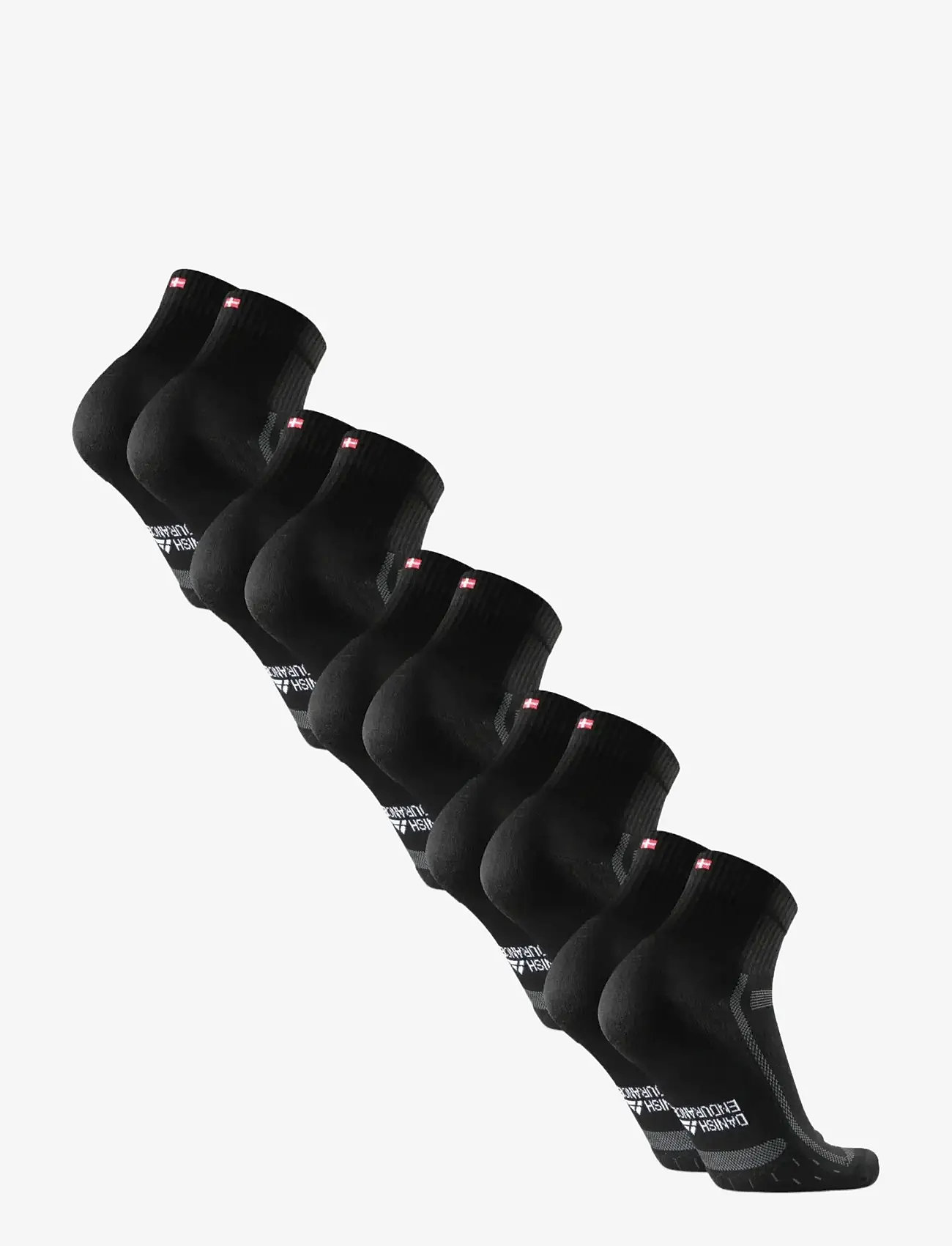 Danish Endurance - Long Distance Running Quarter Socks 5-pack - spordisokid - black/grey - 2