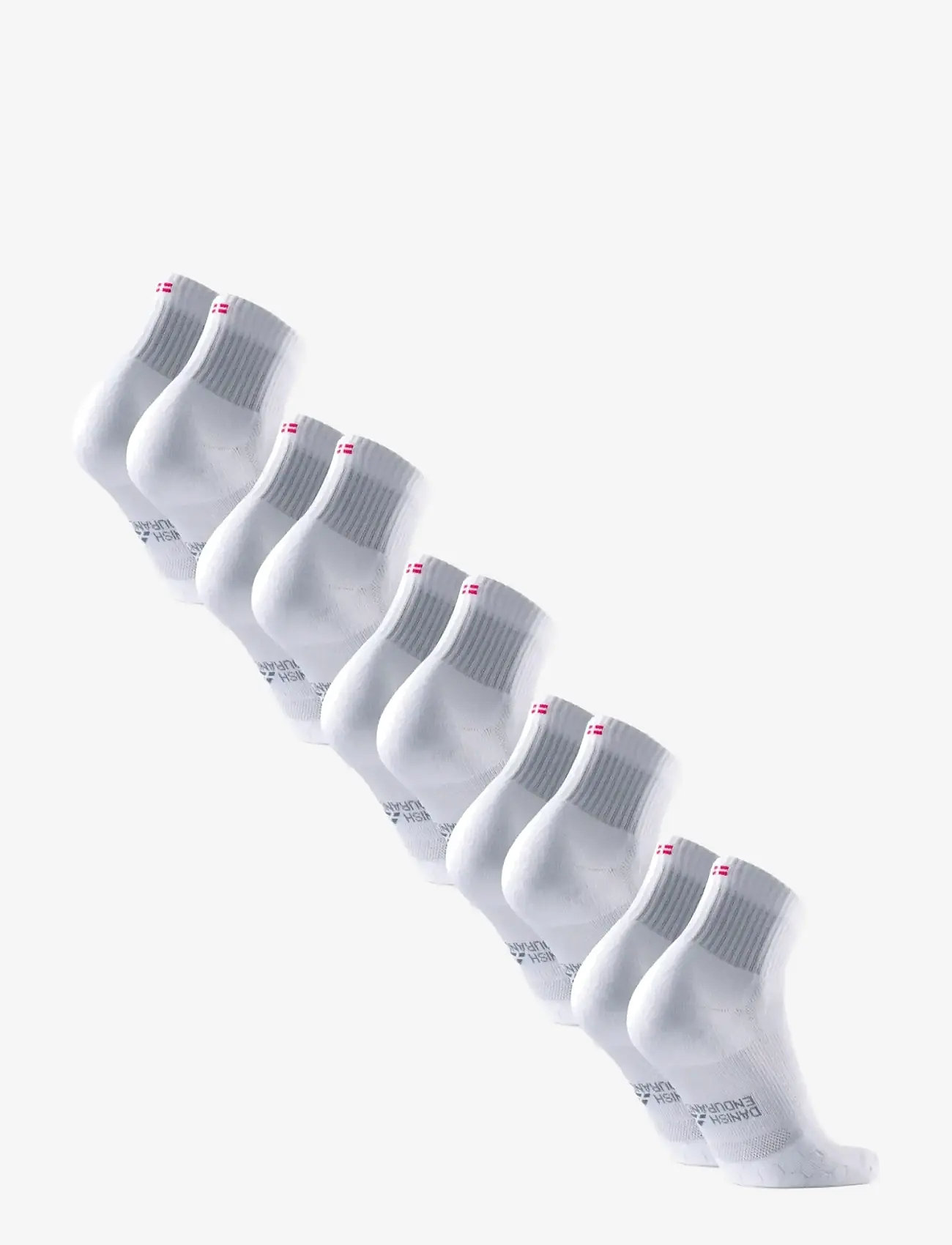 Danish Endurance - Long Distance Running Quarter Socks 5-pack - sportsocken - white - 2