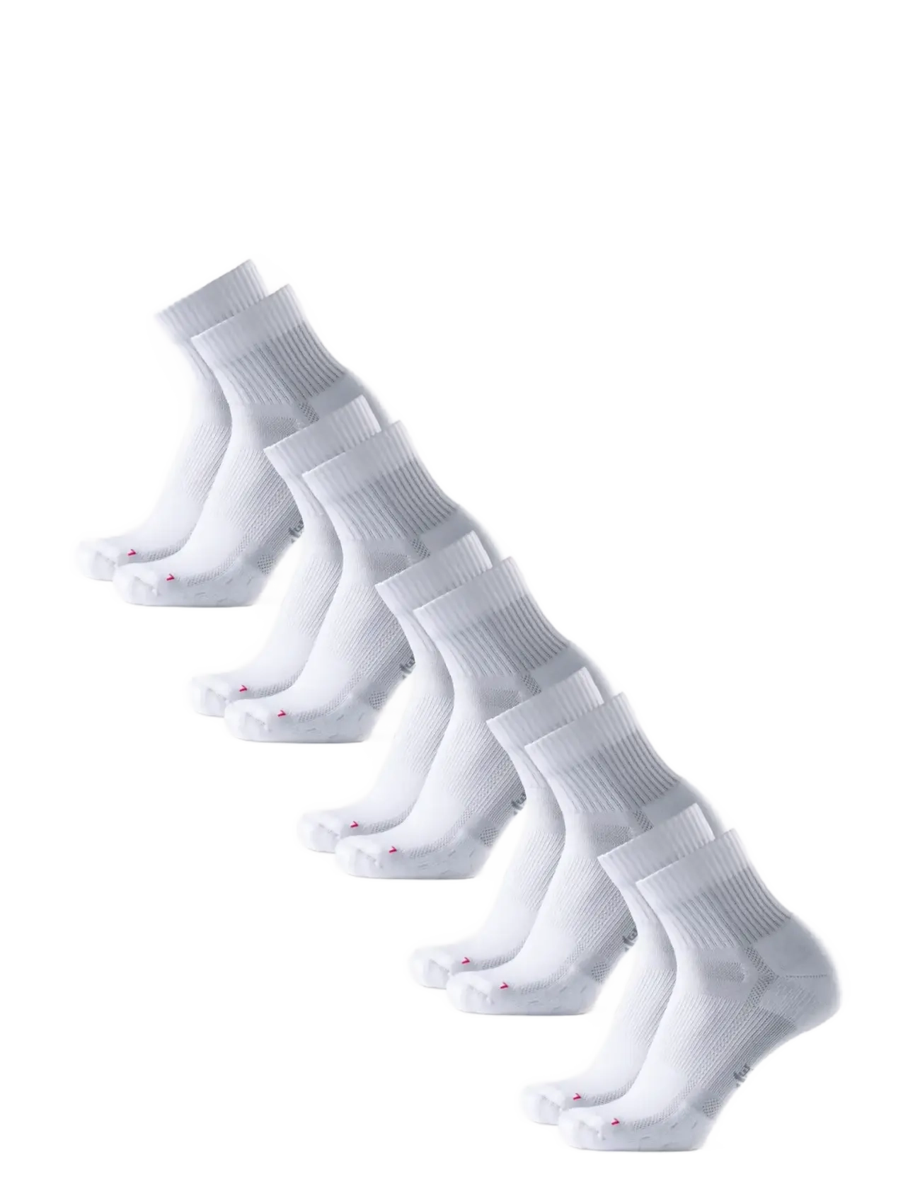 Danish Endurance - Long Distance Running Quarter Socks 5-pack - sport socks - white - 3