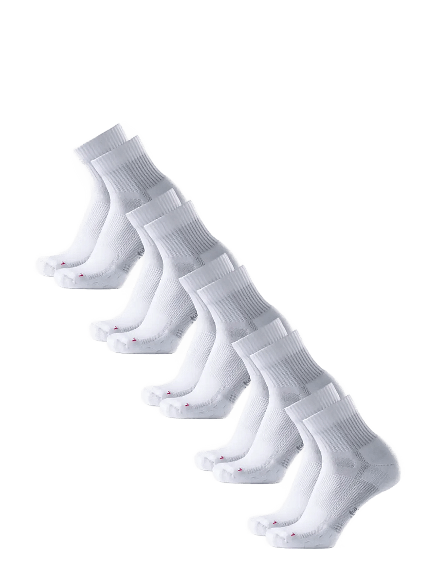 Danish Endurance - Long Distance Running Quarter Socks 5-pack - träningsstrumpor - white - 3