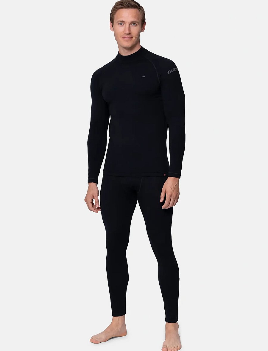 Danish Endurance - Extreme Merino Baselayer Set (Men) 1-pack - black - 0