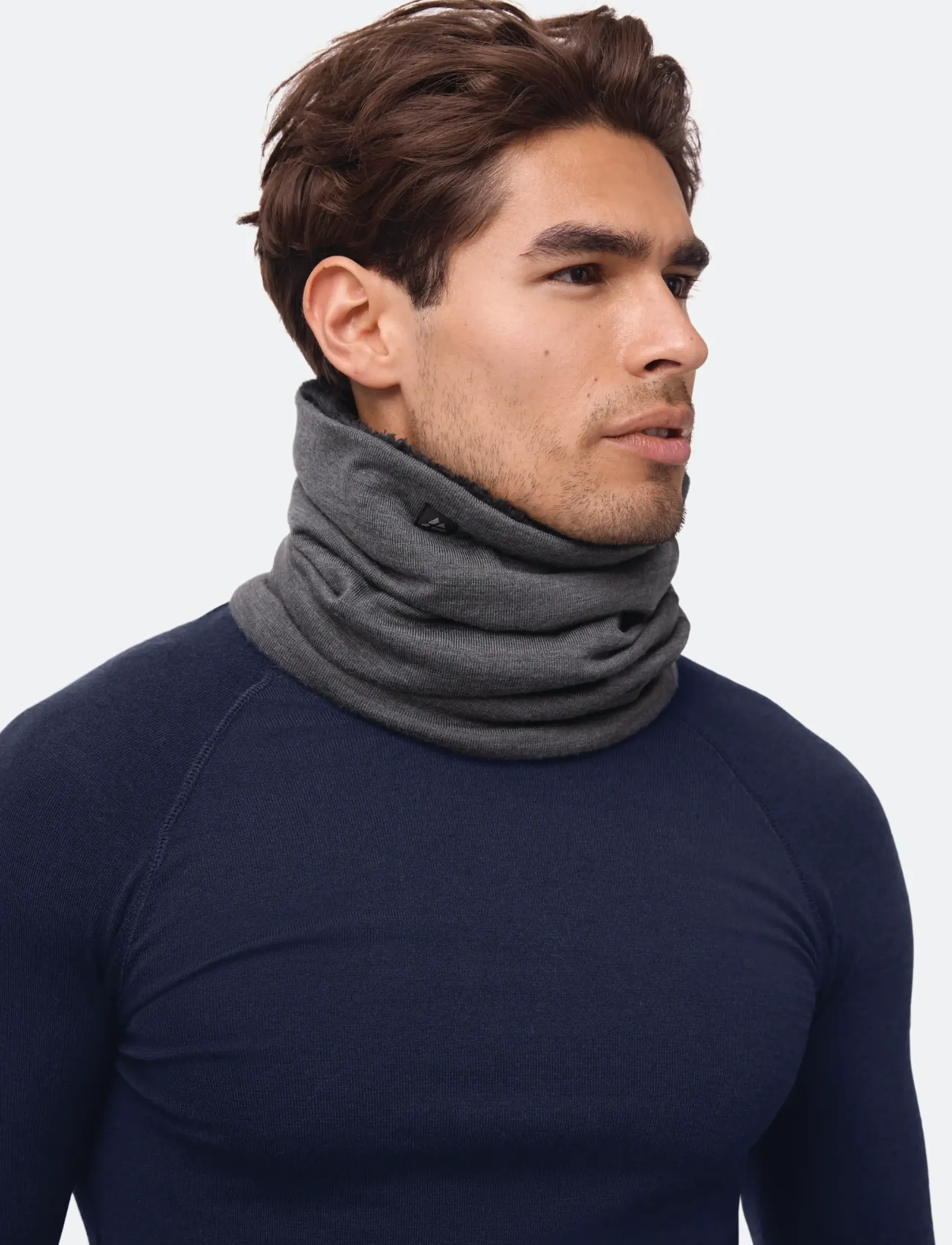 Danish Endurance - Core Merino Fleece Neck Gaiter 1-pack - dark grey - 0