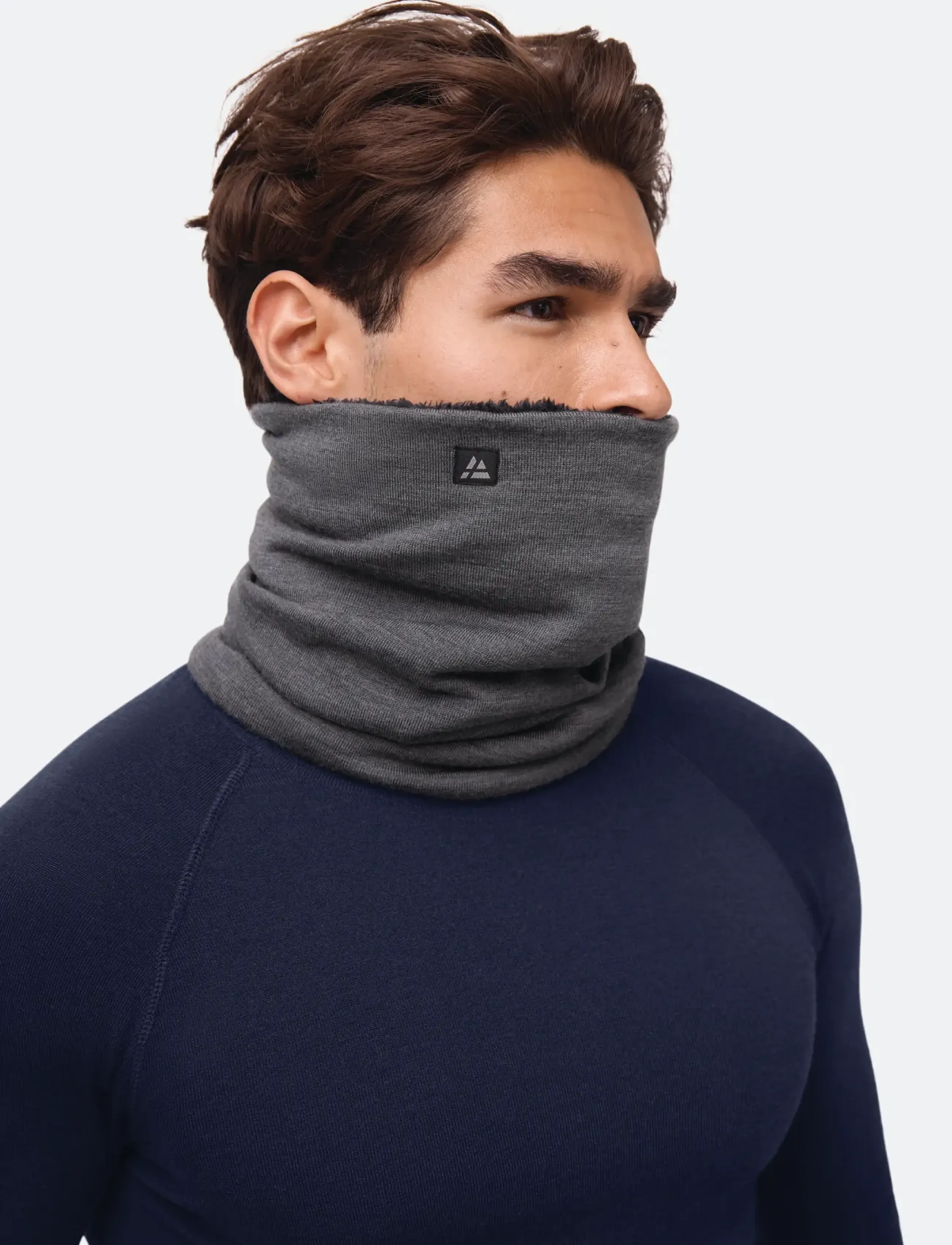 Danish Endurance - Core Merino Fleece Neck Gaiter 1-pack - dark grey - 3