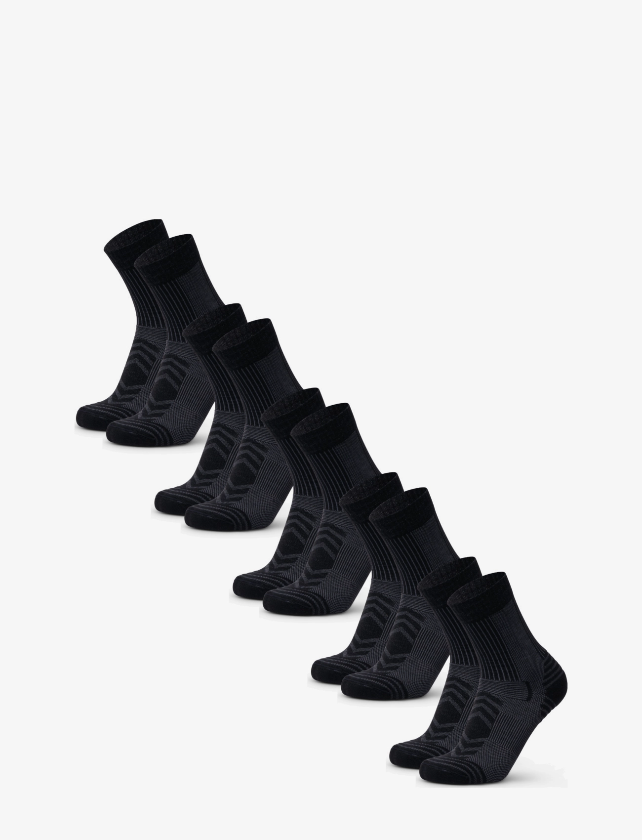 Danish Endurance Hiking Light Socks 5-pack - New Arrivals - BLACK / black