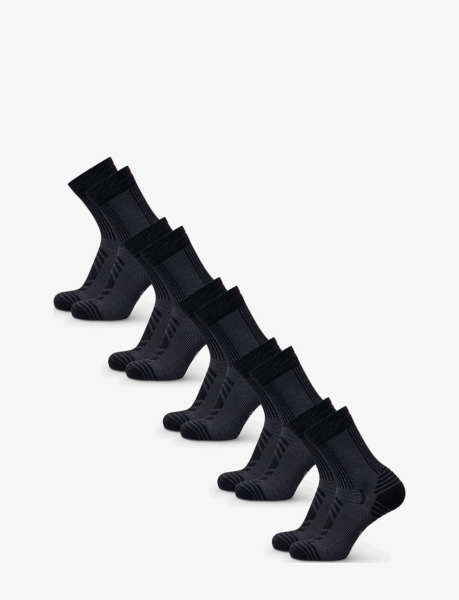 Danish Endurance - Light Hiking Crew Socks 5-pack - strümpfe - black - 3