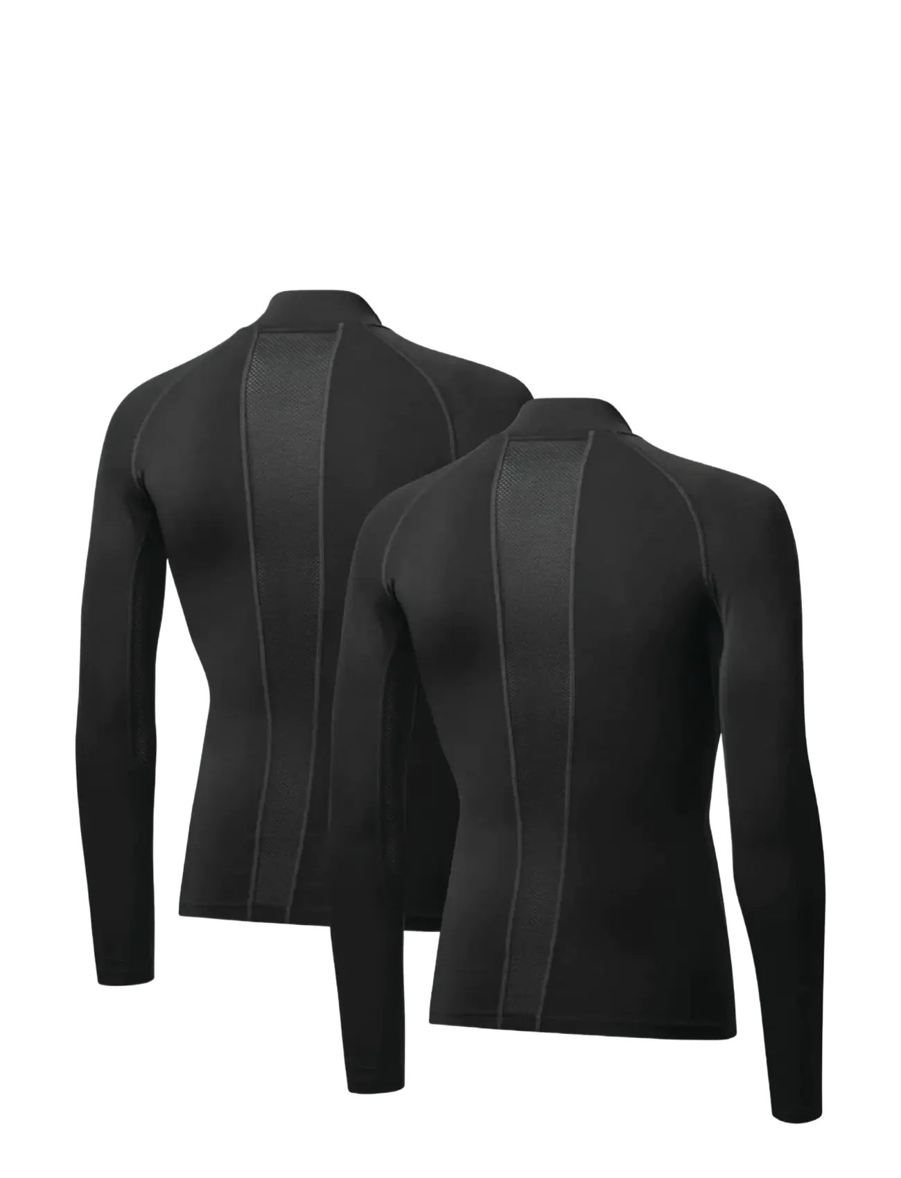 Danish Endurance - Power Compression Shirt (Men) 2-pack - termoundertrøjer - black - 2