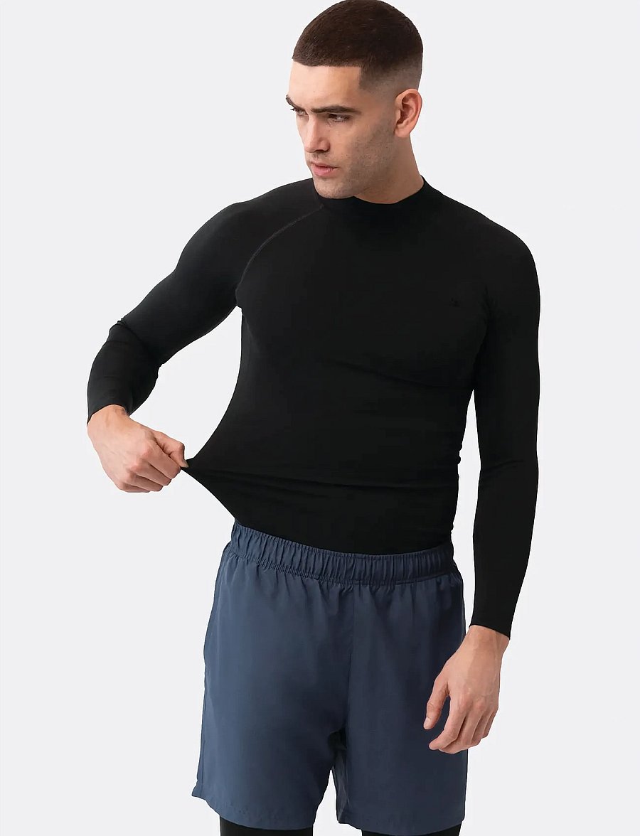 Danish Endurance - Power Compression Shirt (Men) 2-pack - baselayer overdele - black - 4