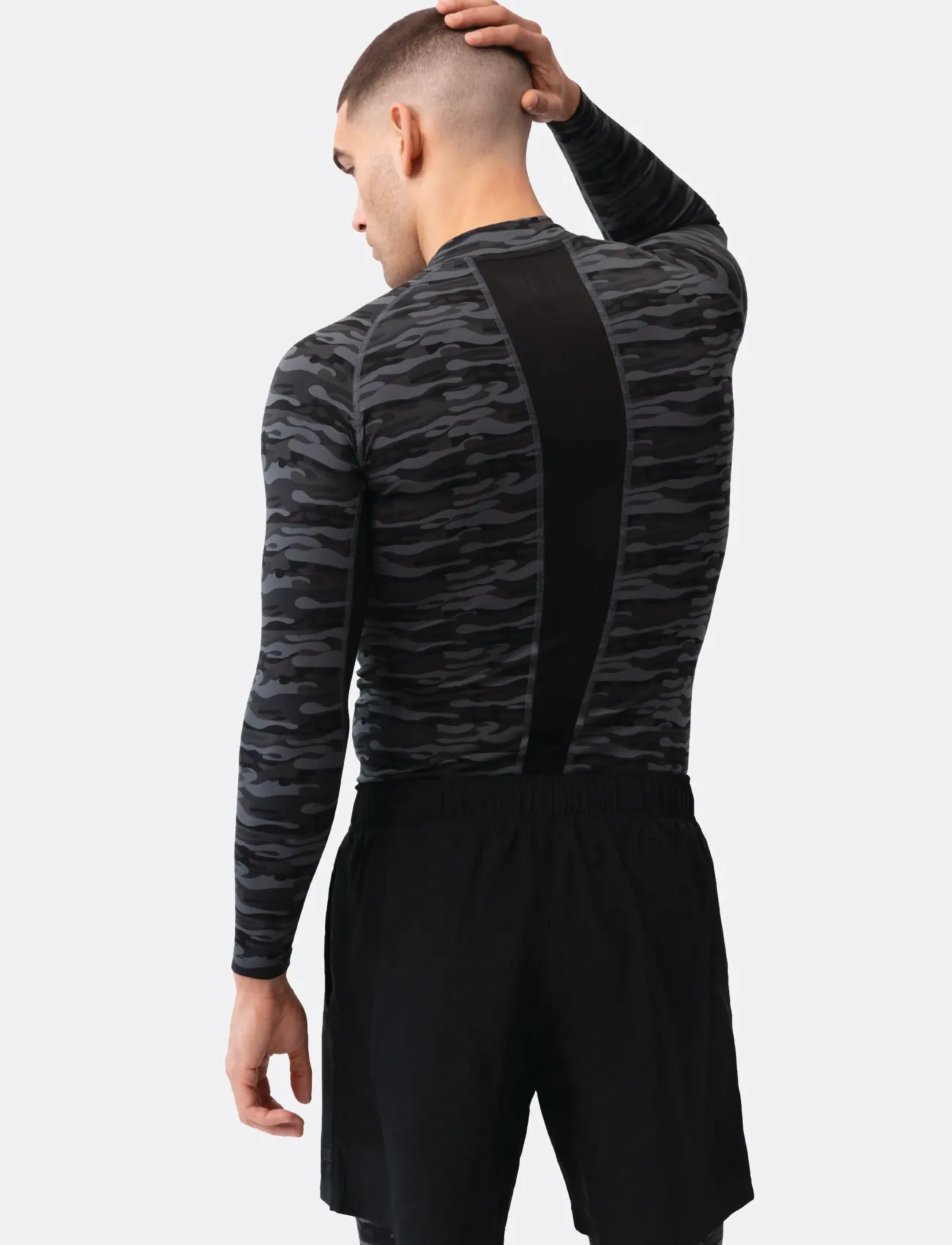 Danish Endurance - Power Compression Shirt (Men) 2-pack - iekšējais slānis – augšdaļas apģērbs - mc (1xblack, 1xgrey camo) - 3