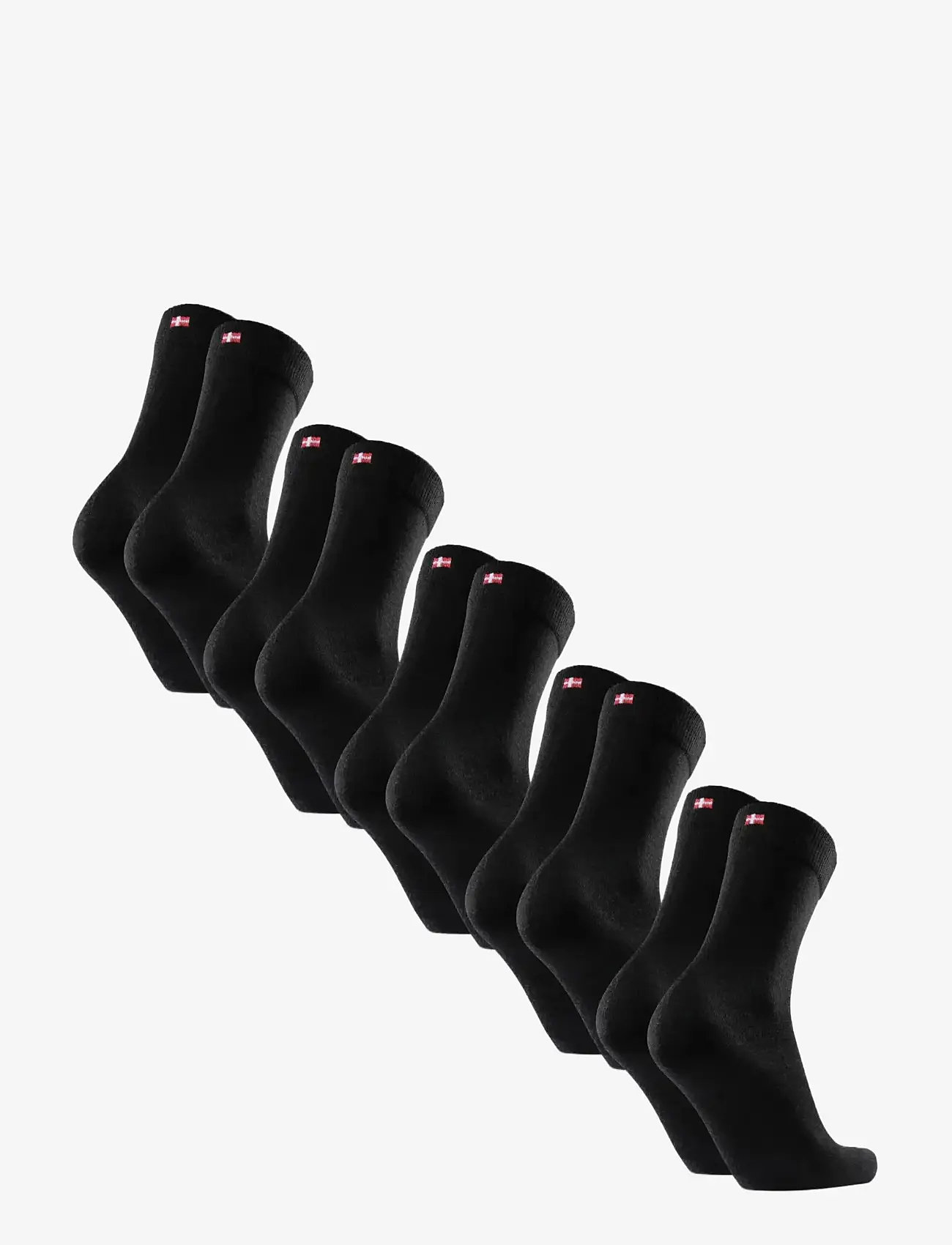 Danish Endurance - Merino Crew Socks 5-pack - crew-socken - black - 1