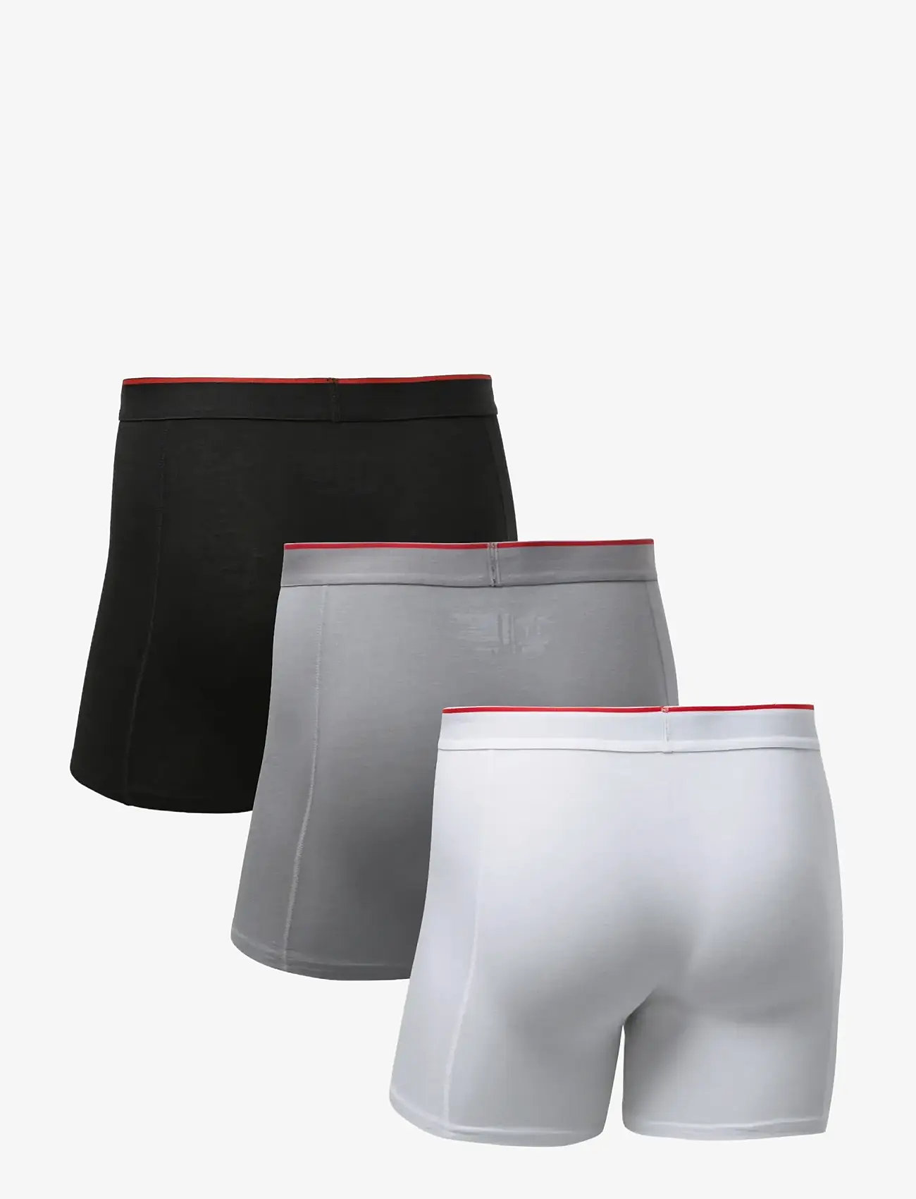 Danish Endurance - Bamboo Fly Trunks (Men) 3-pack - boxershorts - mc (1xblack, 1xgrey, 1xwhite) - 2