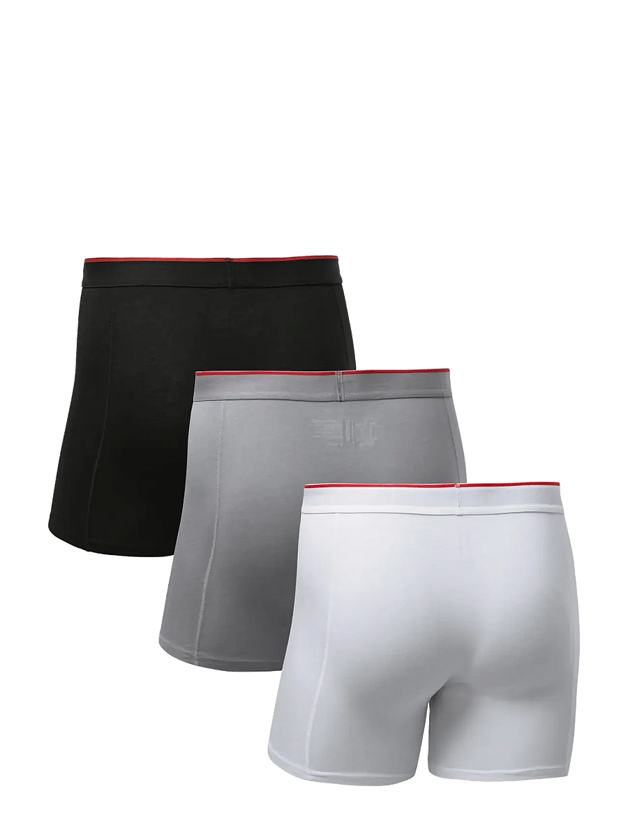 Danish Endurance - Bamboo Fly Trunks (Men) 3-pack - bokserid - mc (1xblack, 1xgrey, 1xwhite) - 2