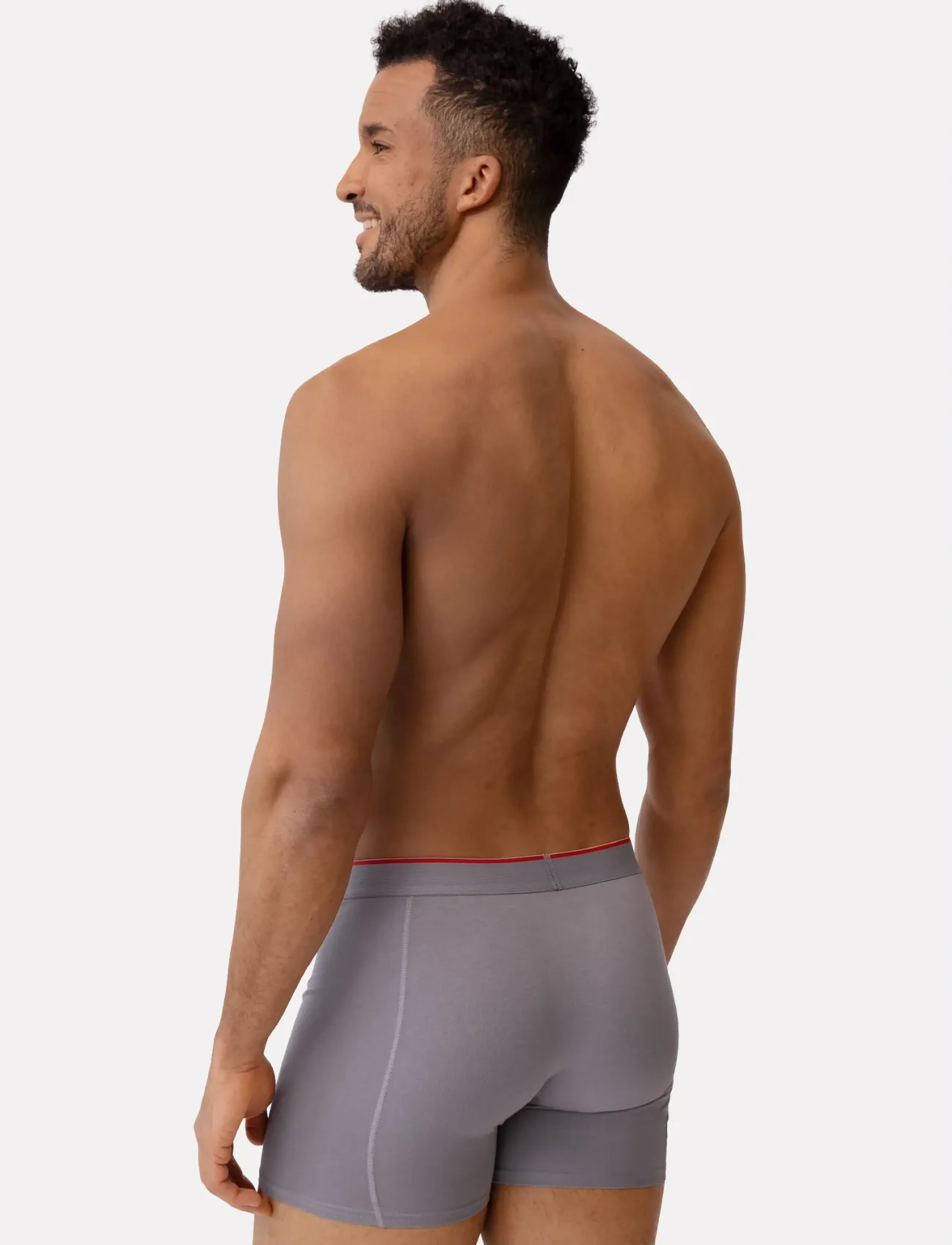 Danish Endurance - Bamboo Fly Trunks (Men) 3-pack - boxershorts - mc (1xblack, 1xgrey, 1xwhite) - 3