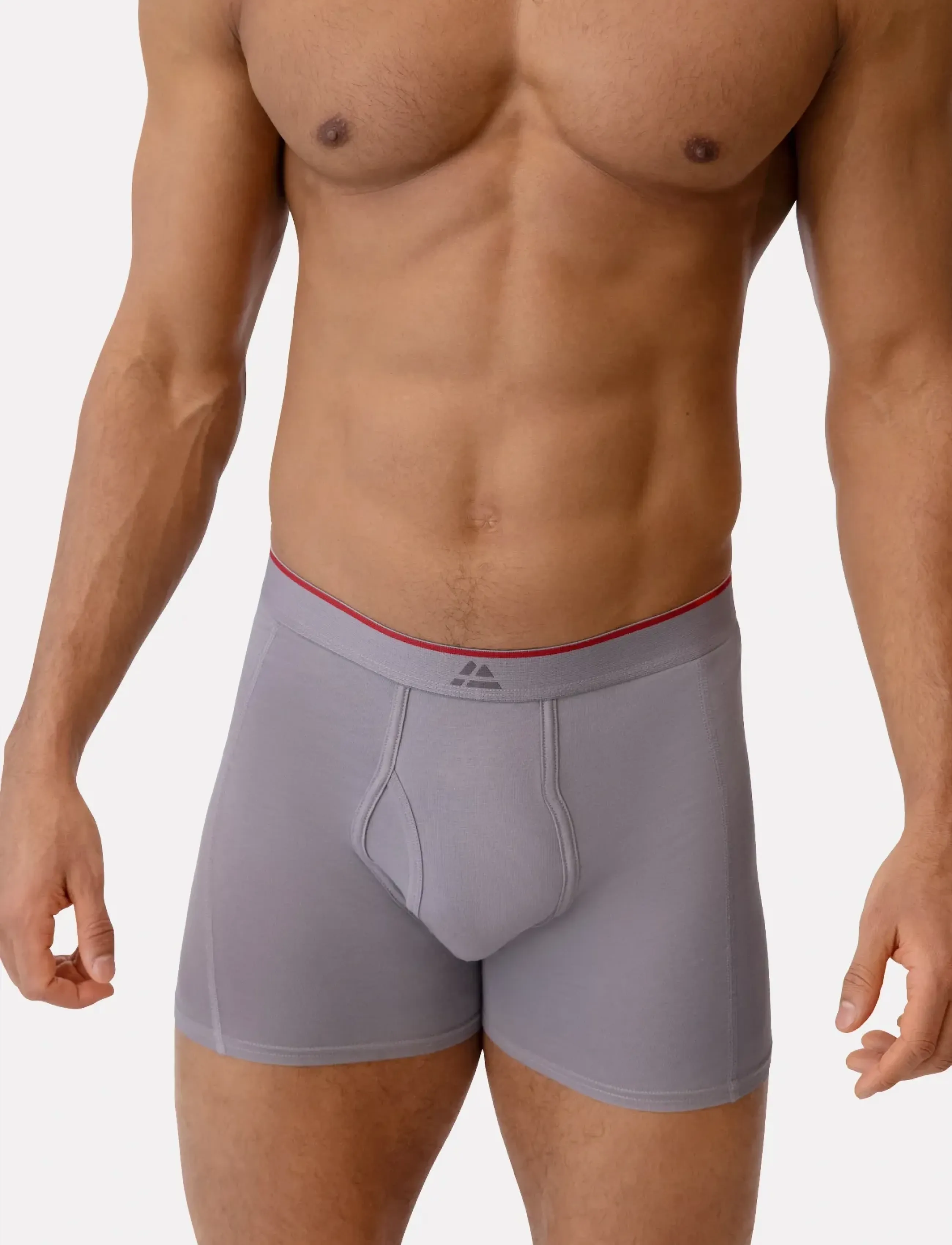 Danish Endurance - Bamboo Fly Trunks (Men) 3-pack - boxershorts - mc (1xblack, 1xgrey, 1xwhite) - 4