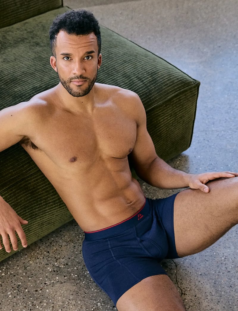 Danish Endurance - Bamboo Fly Trunks (Men) 3-pack - boxer briefs - black/red - 5