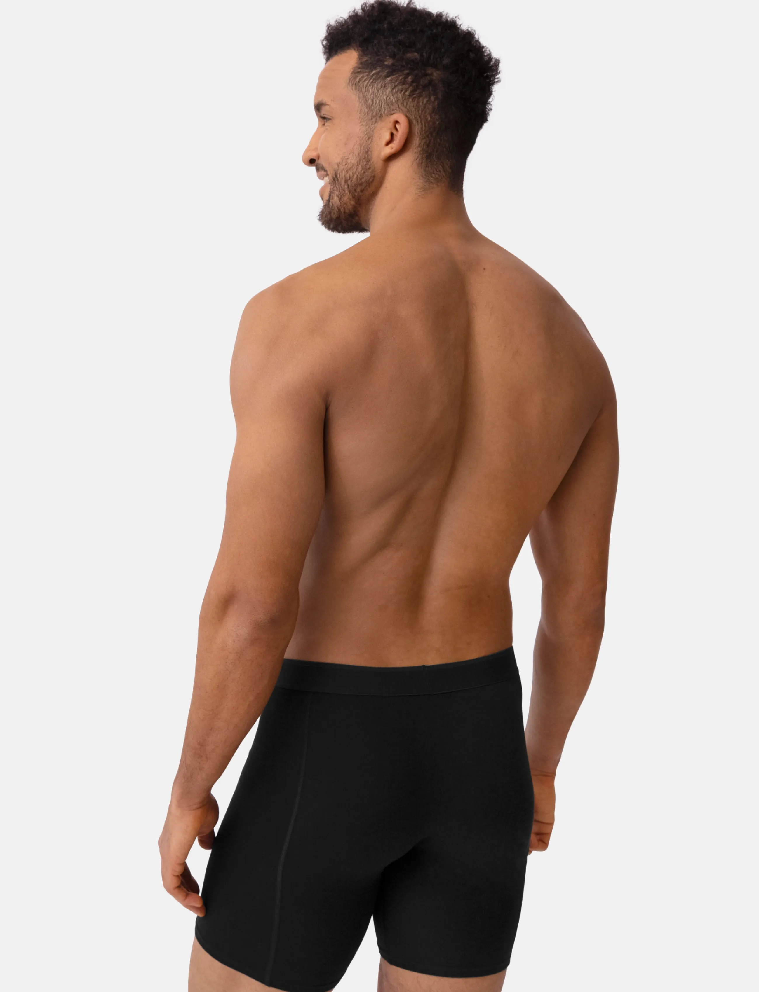 Danish Endurance - Bamboo Extra Long Trunks (Men) 3-pack - undertøj og sokker - black - 3