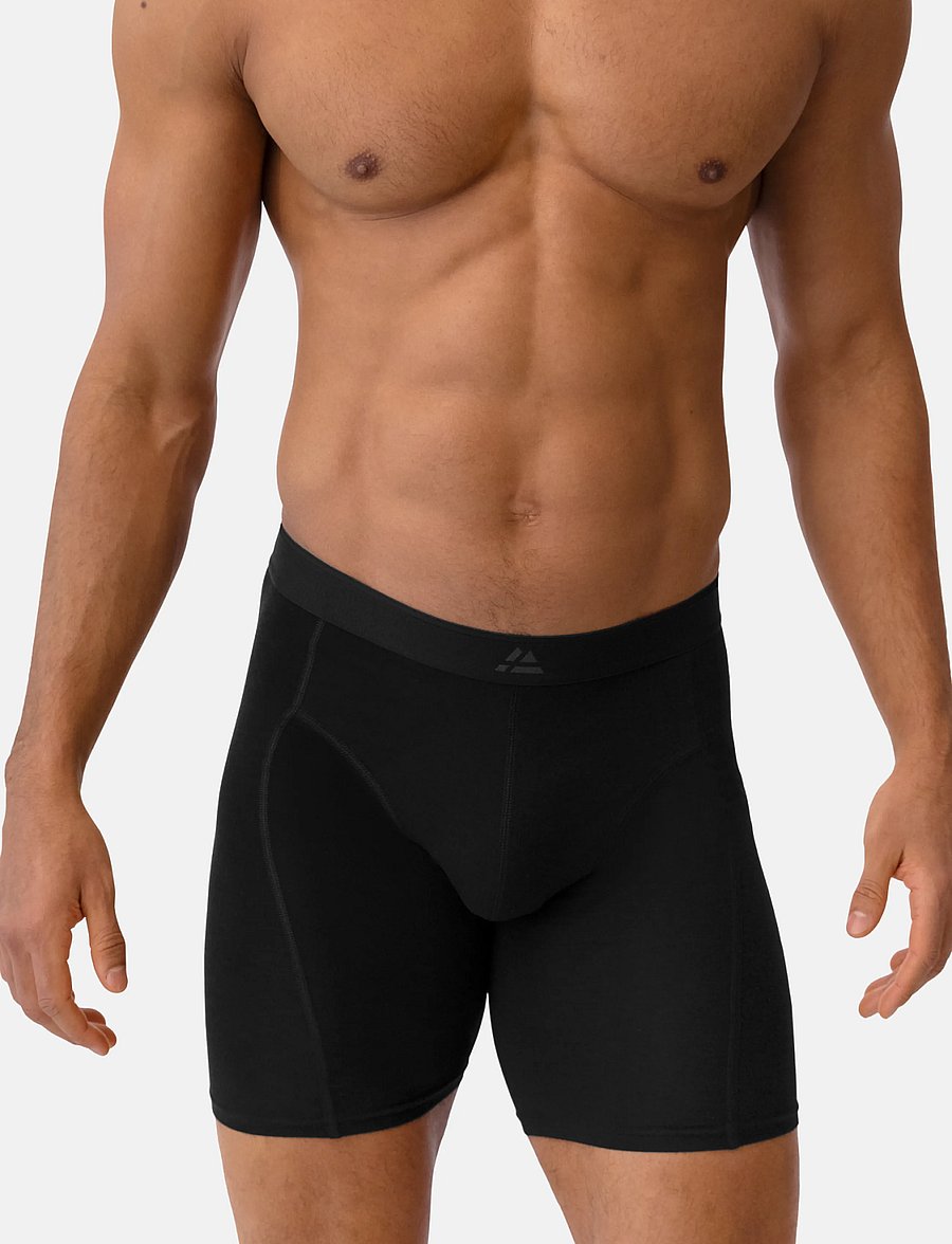 Danish Endurance - Bamboo Extra Long Trunks (Men) 3-pack - unterwäsche & socken - black - 4