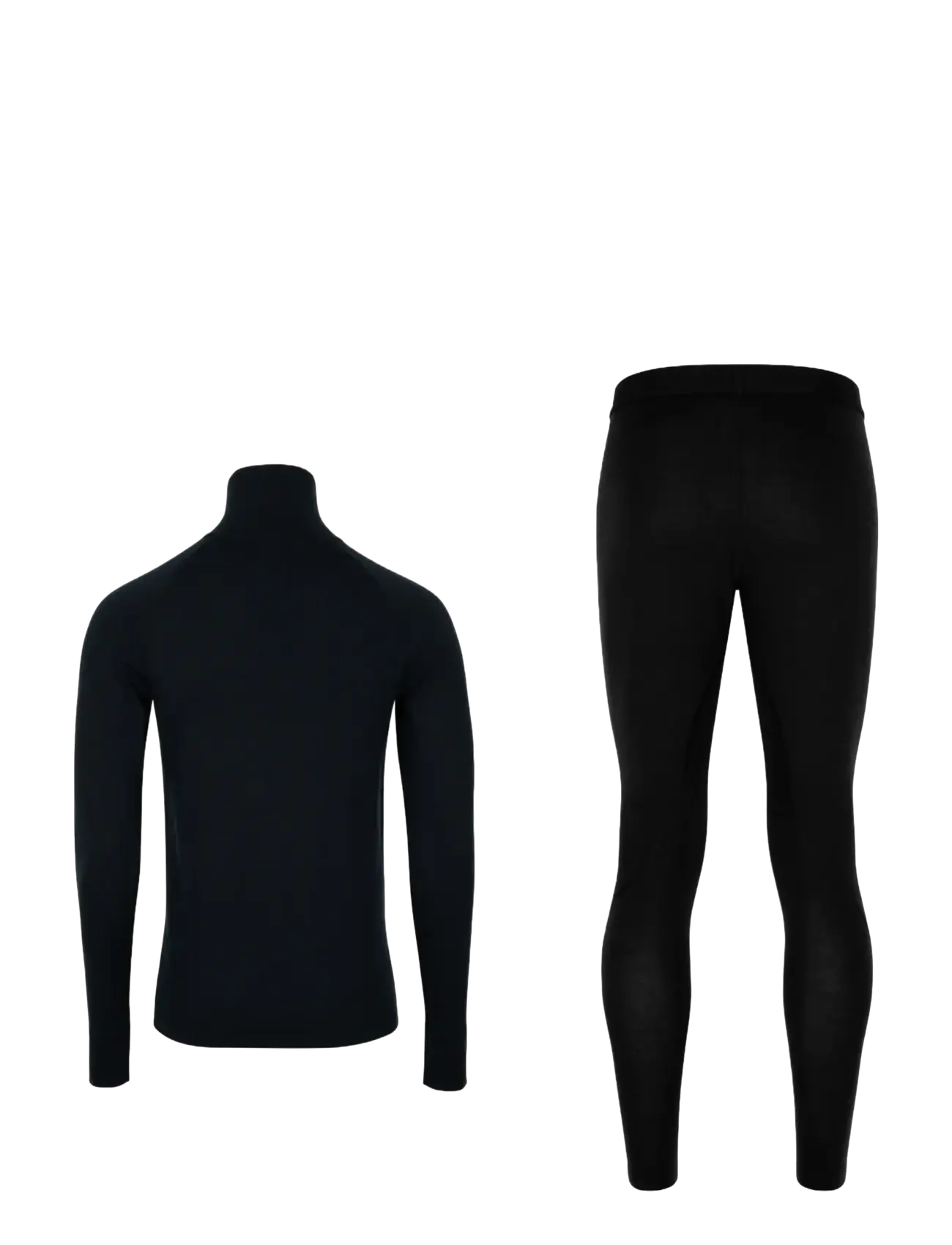 Danish Endurance - Core Merino Half Zip Baselayer Set (Men) 1-pack - black - 2