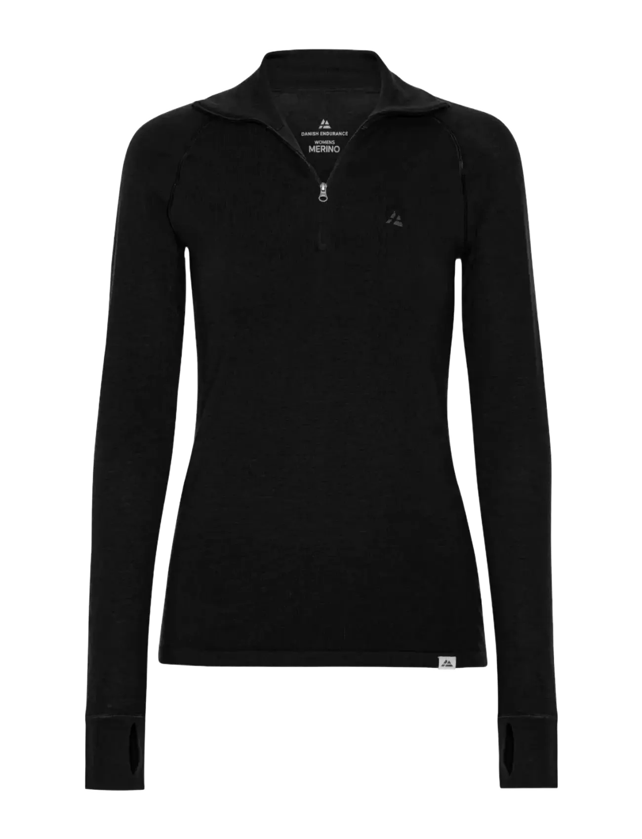 Danish Endurance Core Merino Half Zip Baselayer Shirt (Women) 1-pack - Undertøj og sokker - BLACK / black