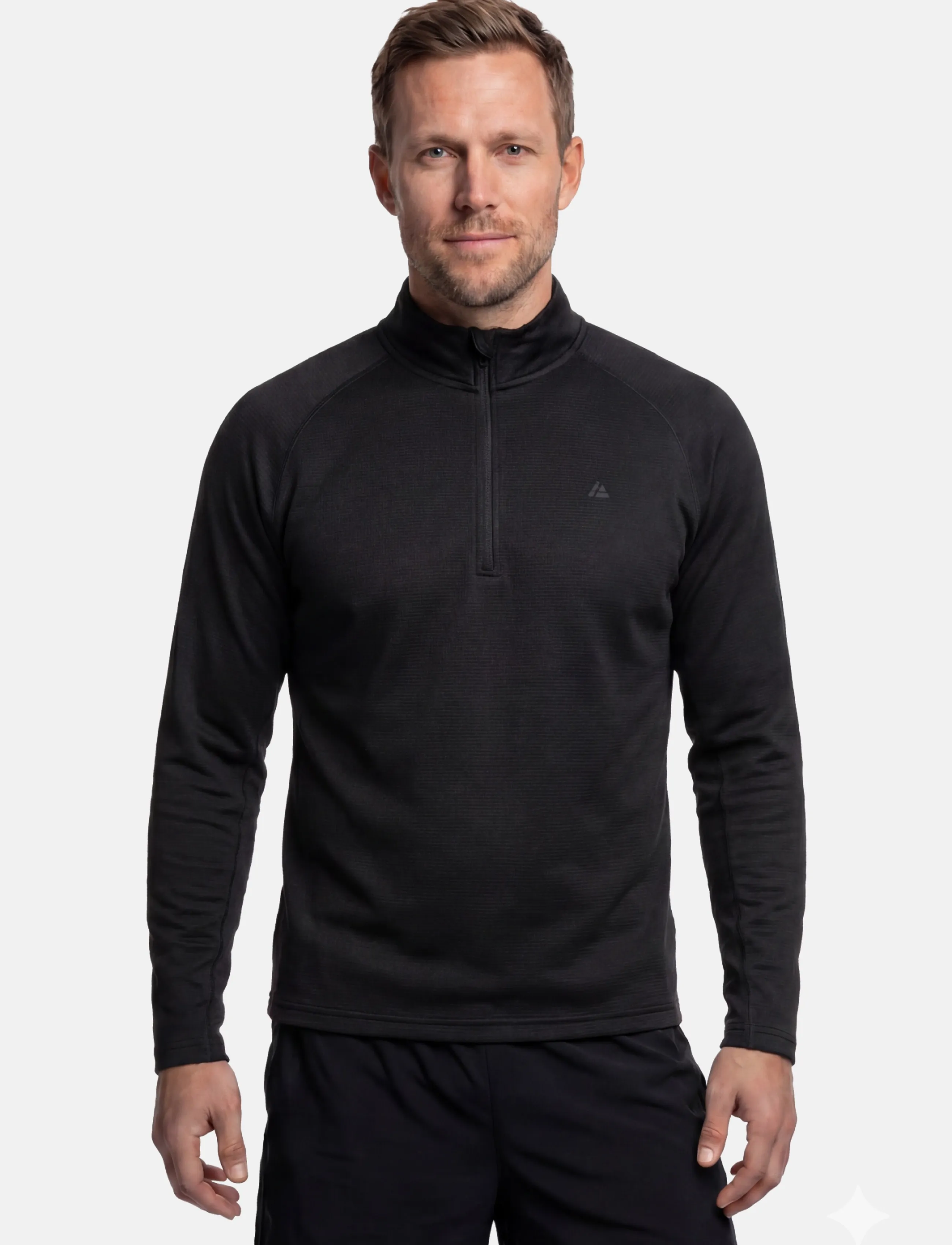 Danish Endurance Momentum Half Zip Running Shirt (Men), L, Sport Fleeces & Midlayers, Schwarz - Männerswear