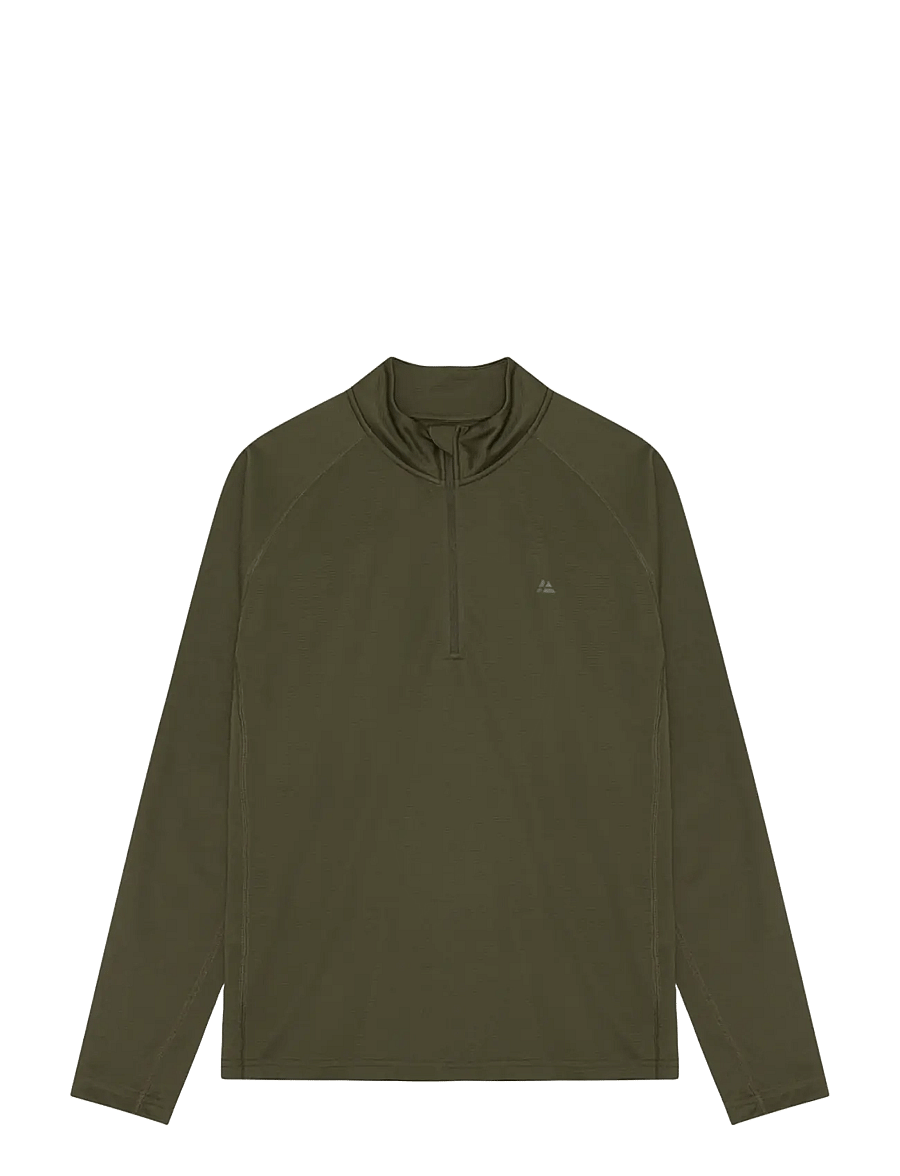 Danish Endurance - Momentum Half Zip Running Shirt (Men) - fleece & midlayer - dark olive - 1