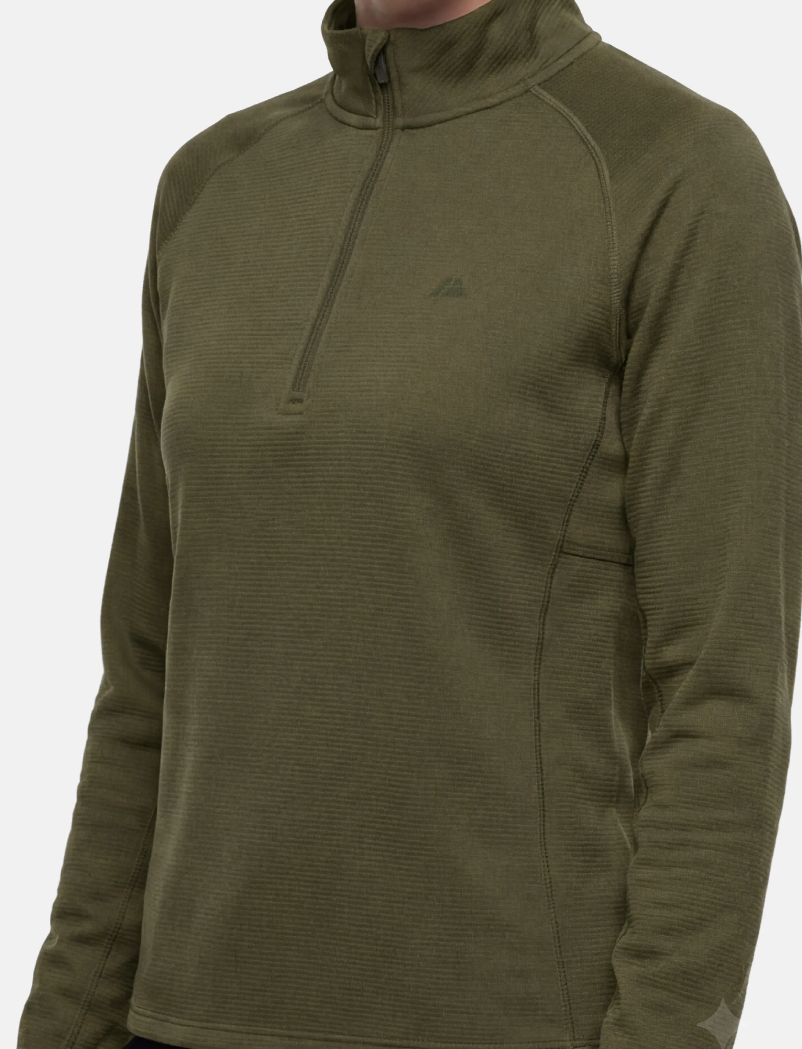 Danish Endurance - Momentum Half Zip Running Shirt (Women) - dark olive - 4