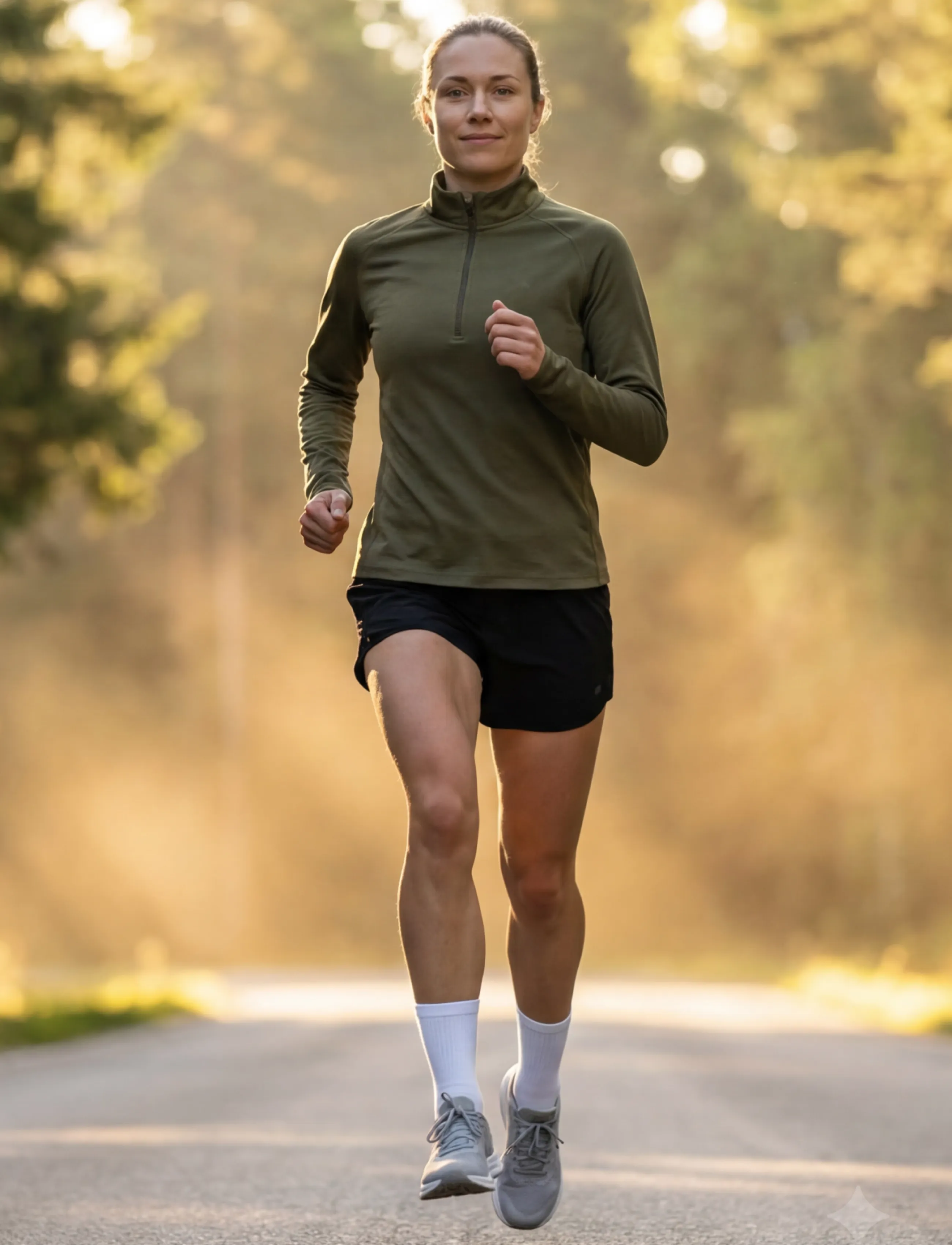 Danish Endurance - Momentum Half Zip Running Shirt (Women) - dark olive - 5