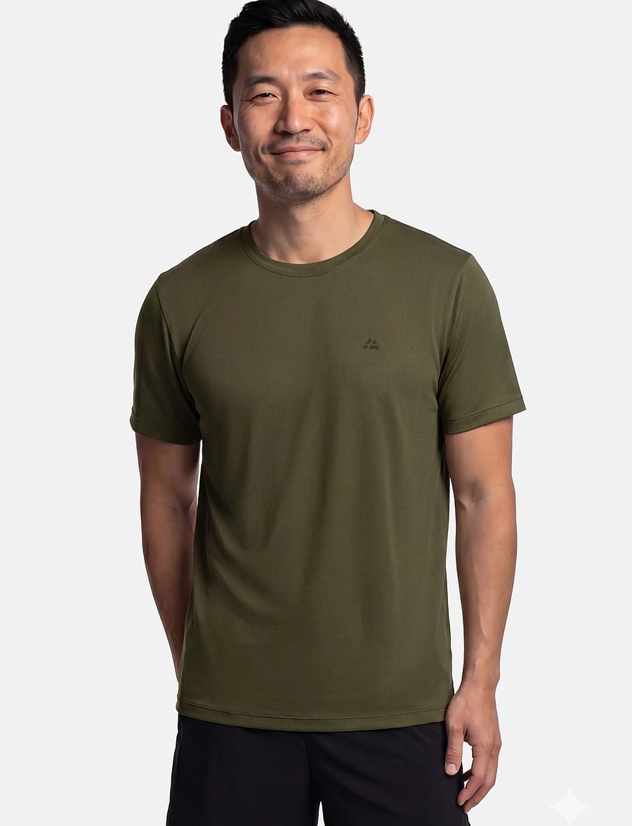 Danish Endurance - Momentum Running T-shirt (Men) 1-pack - dark olive - 0
