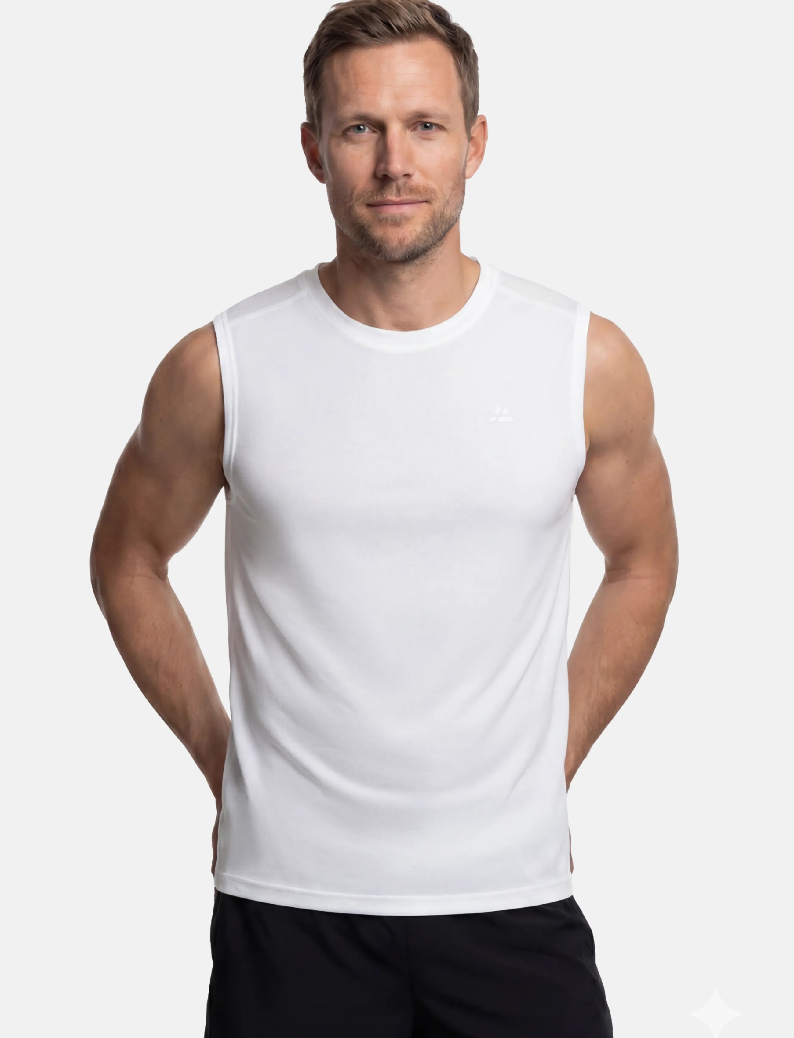 Danish Endurance Momentum Running Tank Top (Men) 1-Pack, XXL, Sport Oberteile, Weiß - Männerswear