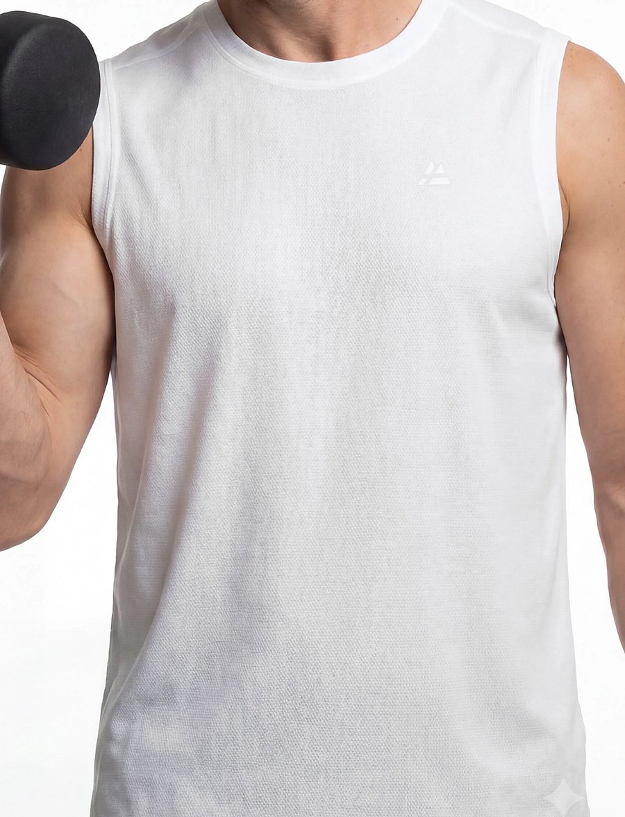Danish Endurance - Momentum Running Tank Top (Men) 1-pack - tanktops - white - 4