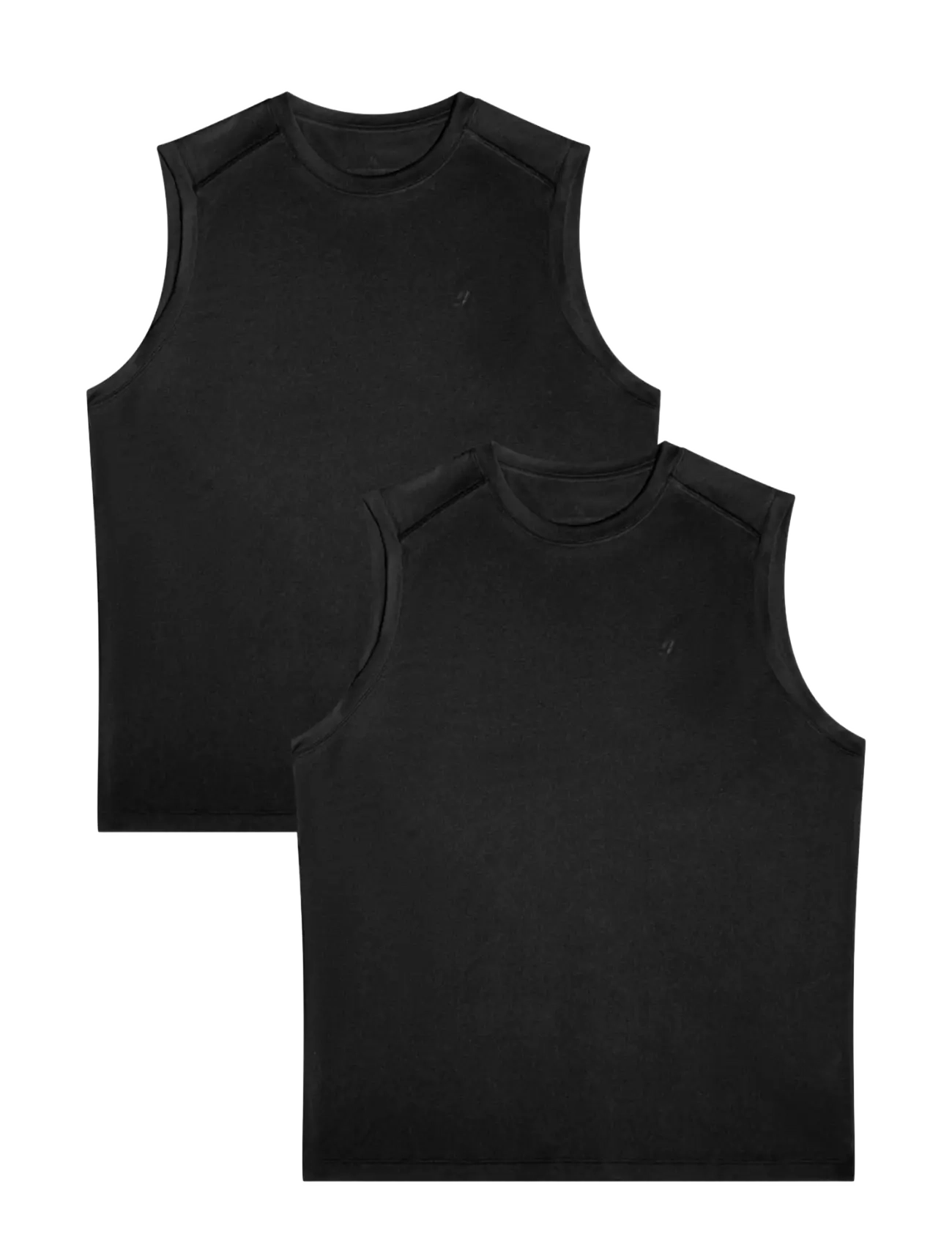 Danish Endurance Momentum Running Tank Top (Men) 2-pack - Tanktops - BLACK / black