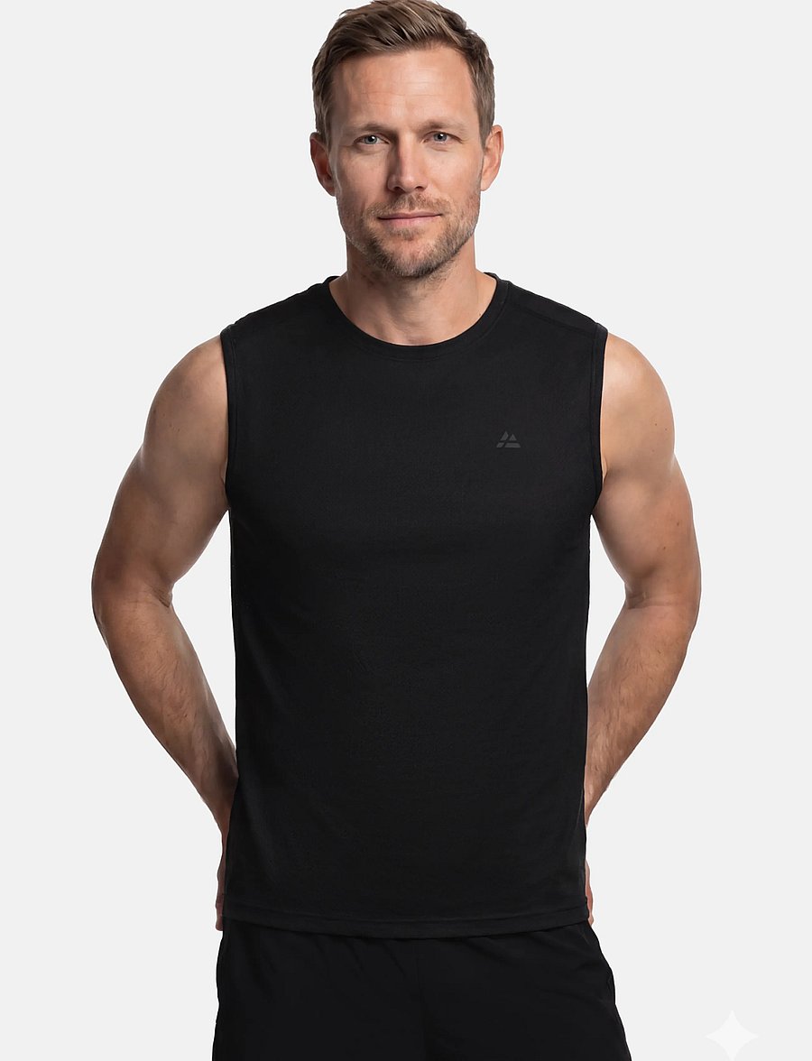 Danish Endurance - Momentum Running Tank Top (Men) 2-pack - black - 0