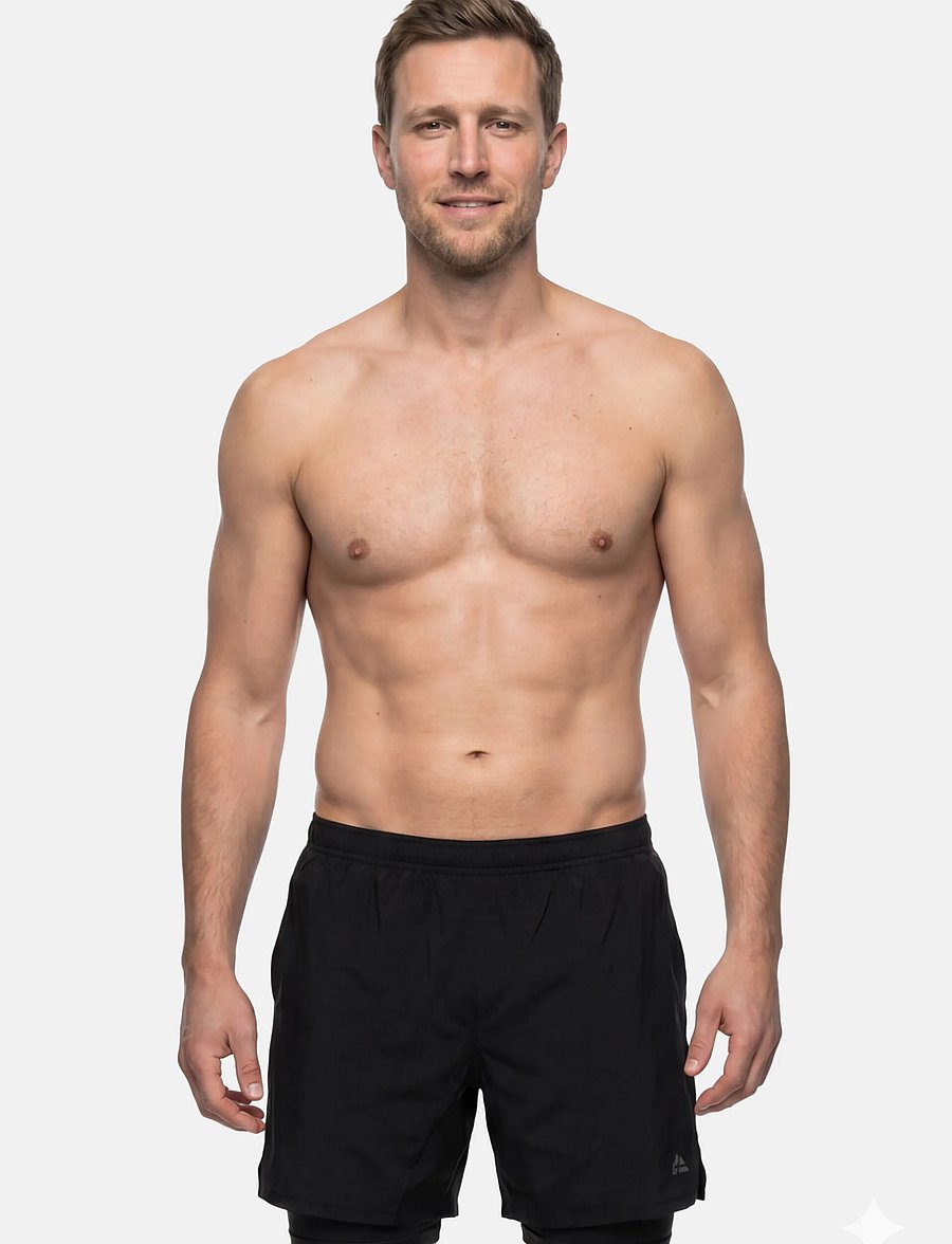 Danish Endurance - Momentum 2in1 Shorts (Men) - laufshorts - black - 0