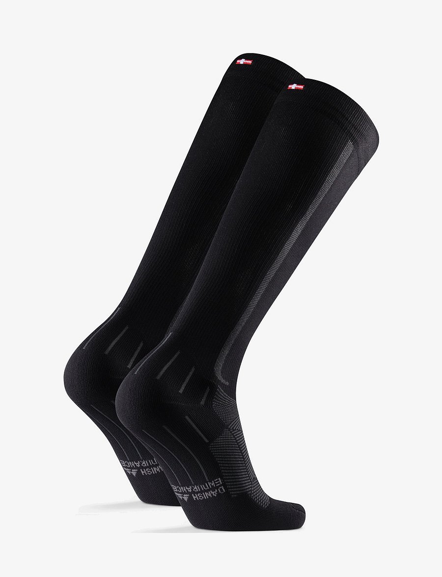 Danish Endurance - Perform Compression Socks 1-pack - sportstrømper - black/grey - 3