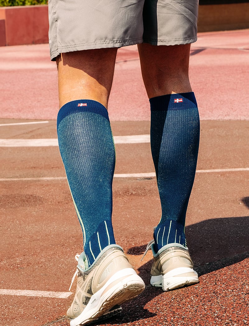 Danish Endurance - Compression Socks - spordisokid - blue/neon yellow - 0