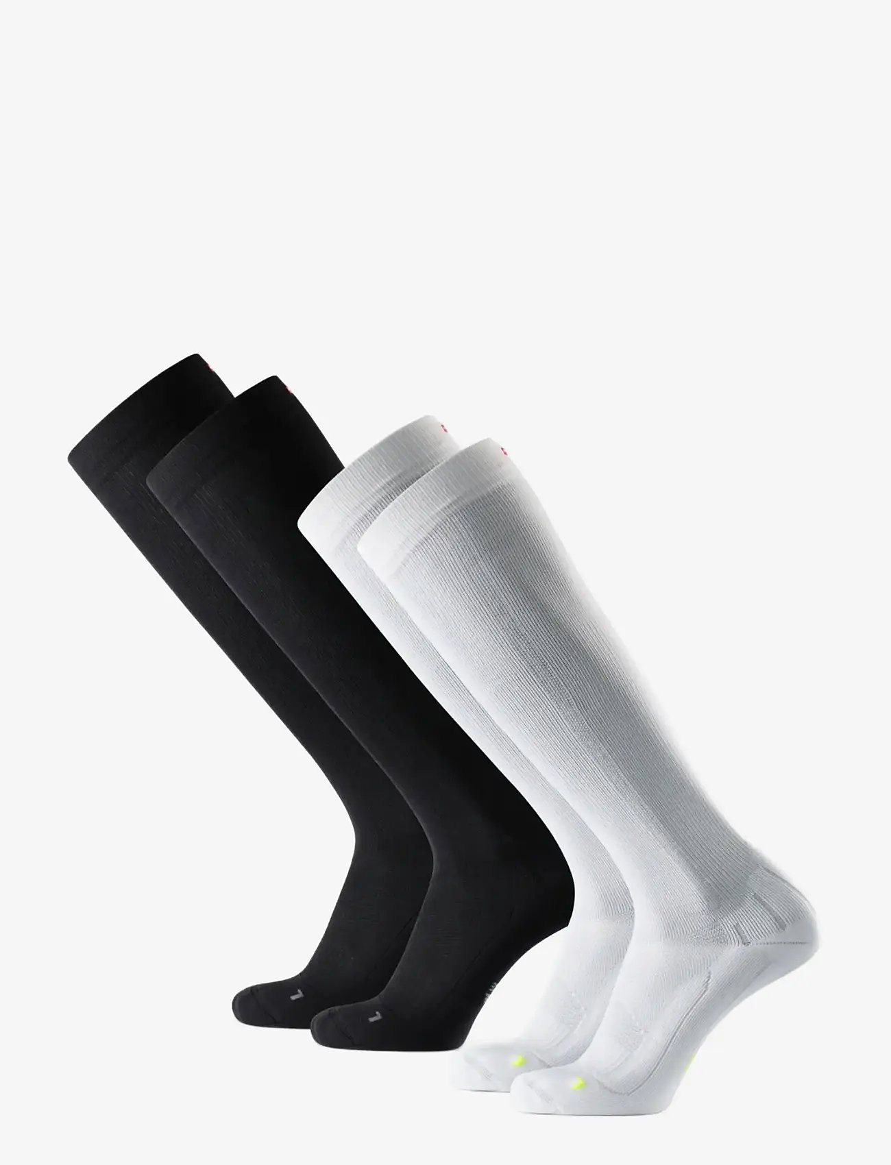 Danish Endurance - Perform Compression Socks 2-pack - treningssokker - mc (1xblack,1xwhite) - 2