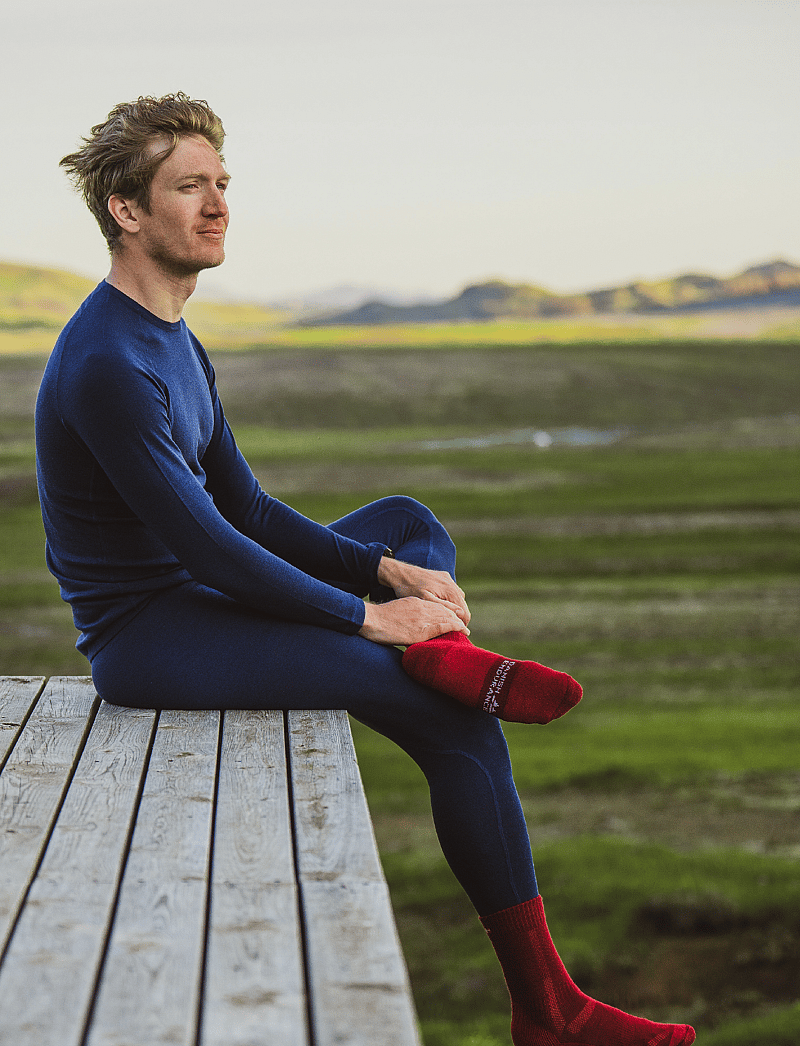 Danish Endurance - Hiking Classic Socks 1-pack - sportstrømper - wine red - 0