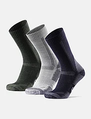 Danish Endurance - Hiking Classic Socks - regular socks - multicolor (1x green, 1x grey, 1x navy blue) - 0