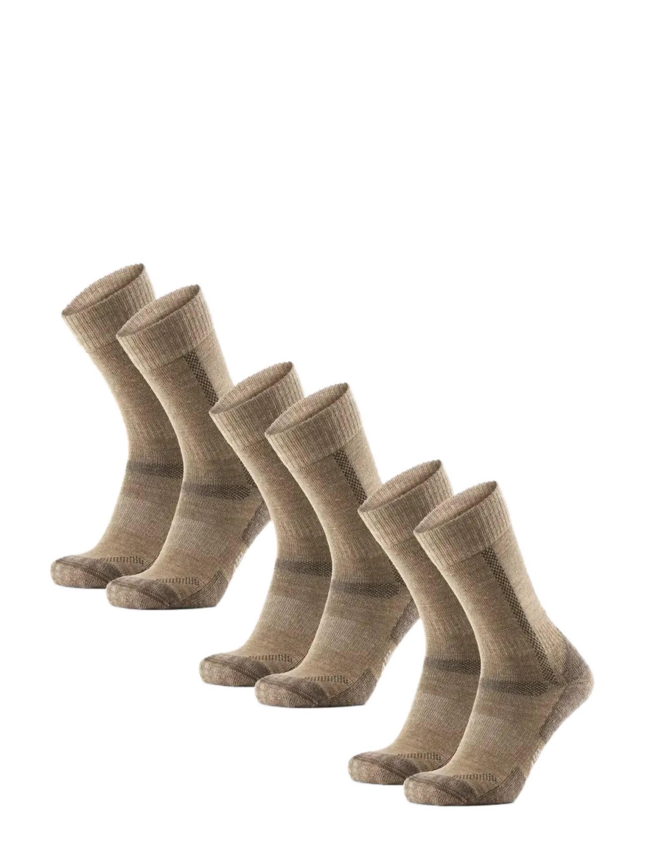 Danish Endurance Classic Hiking Crew Socks 3-pack - Danish Endurance - BEIGE / beige