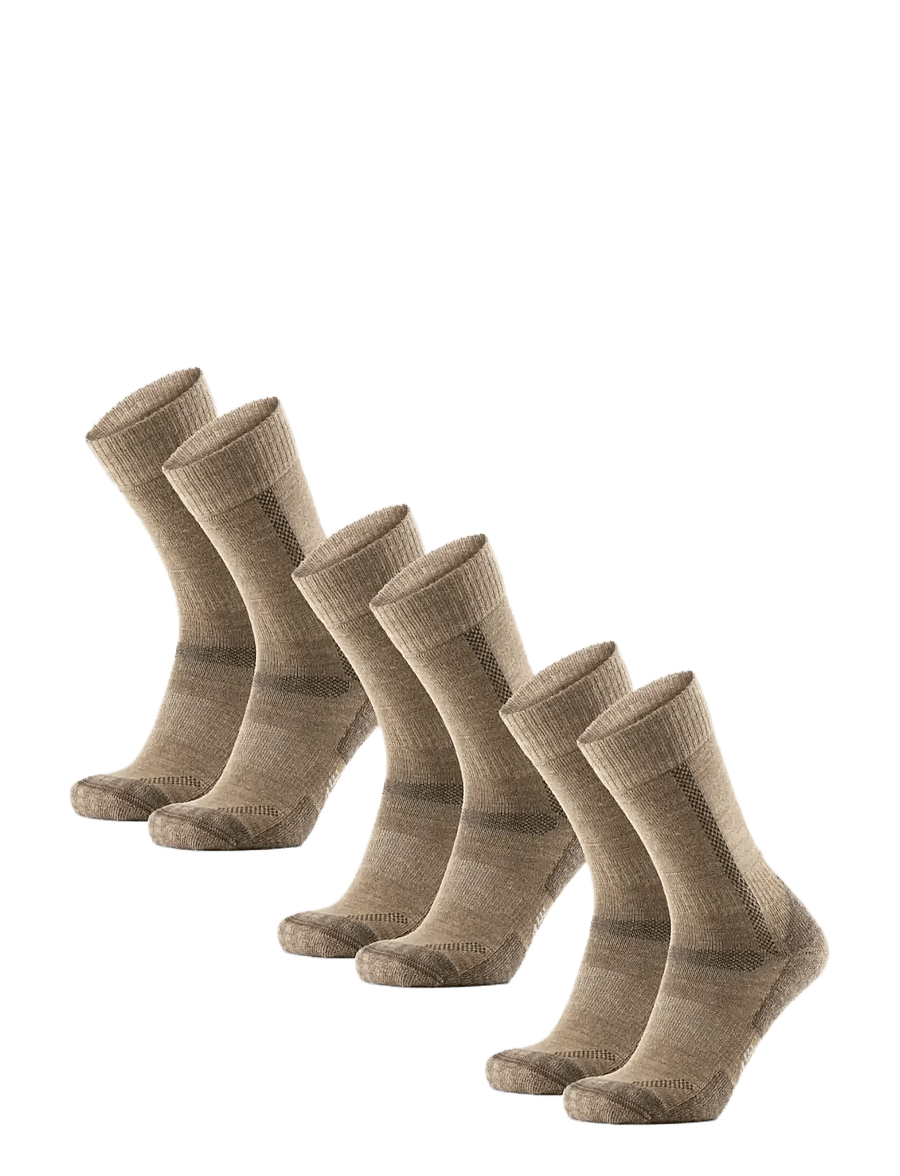 Danish Endurance - Classic Hiking Crew Socks 3-pack - sportstrømper - beige - 1