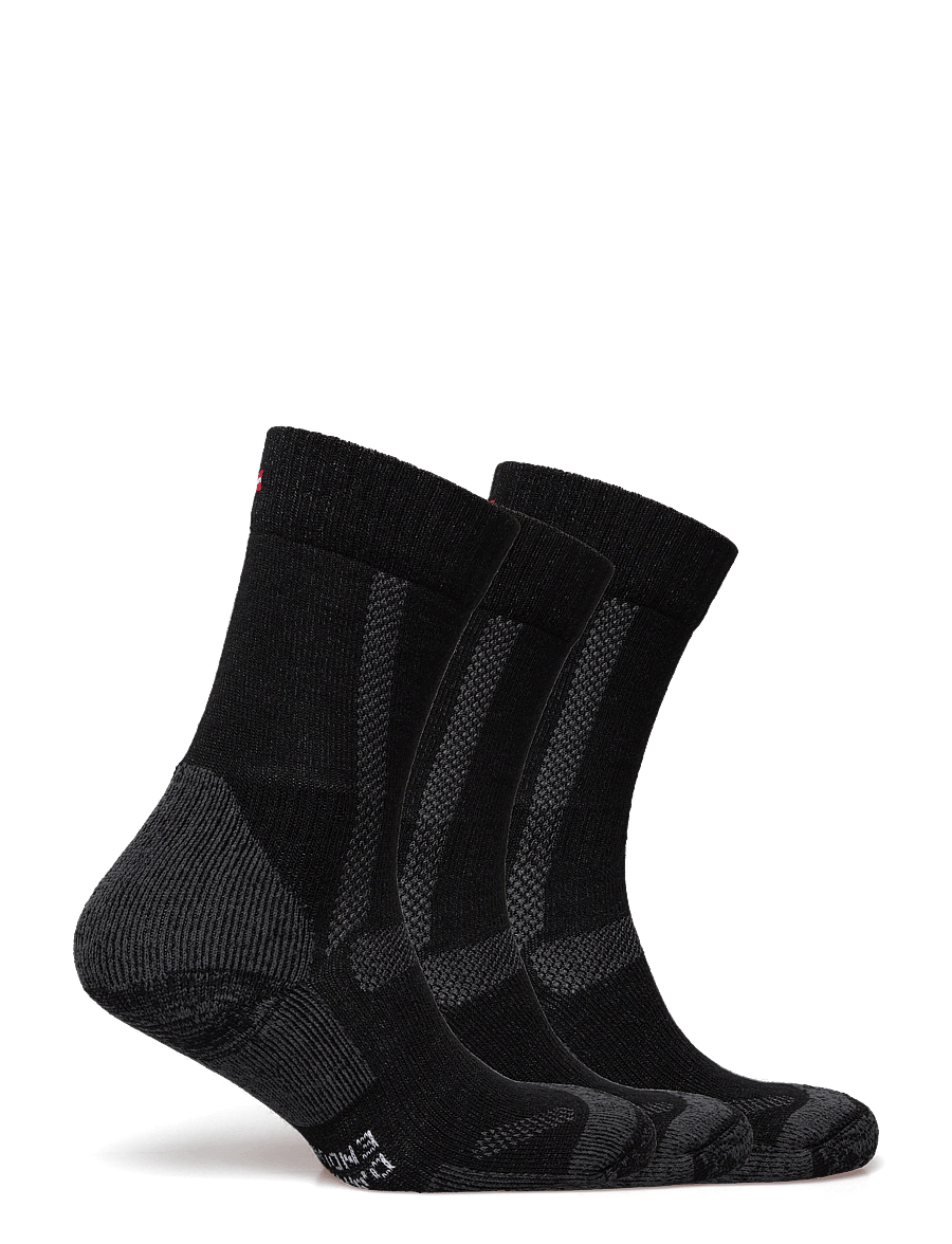 Danish Endurance - Classic Hiking Crew Socks 3-pack - strümpfe - black - 4
