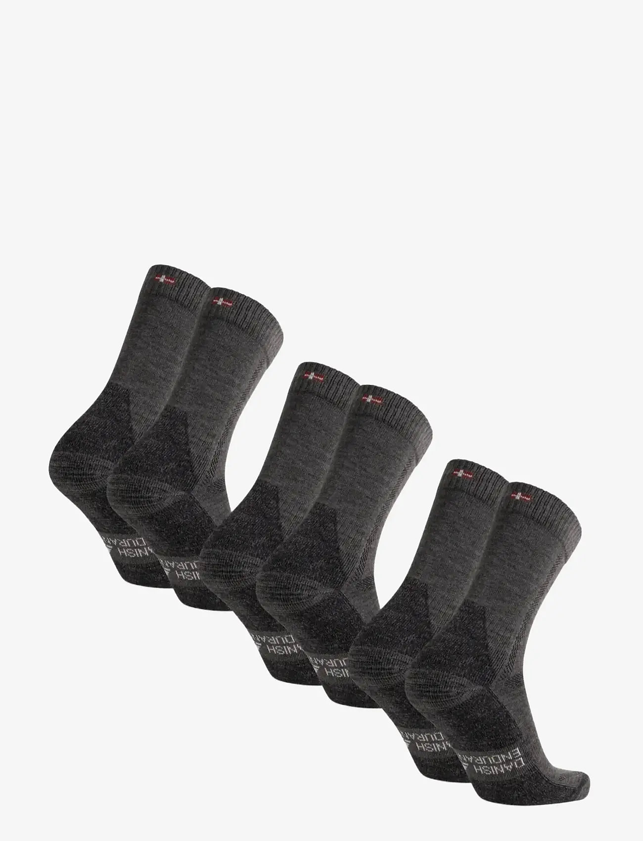 Danish Endurance - Hiking Classic Socks 3-pack - träningsstrumpor - dark grey - 2