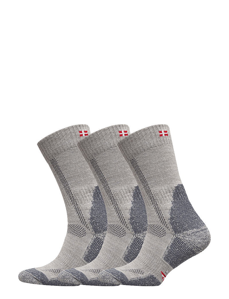 Danish Endurance - Classic Merino Wool Hiking Socks 3 Pack - spordisokid - light grey - 1