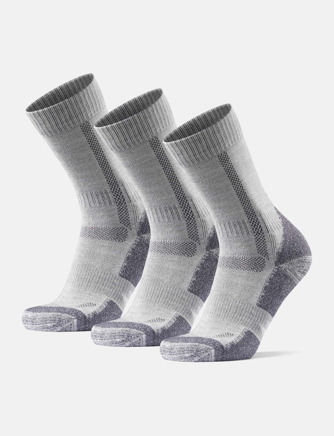 Danish Endurance - Hiking Classic Socks 3-pack - almindelige strømper - light grey - 0