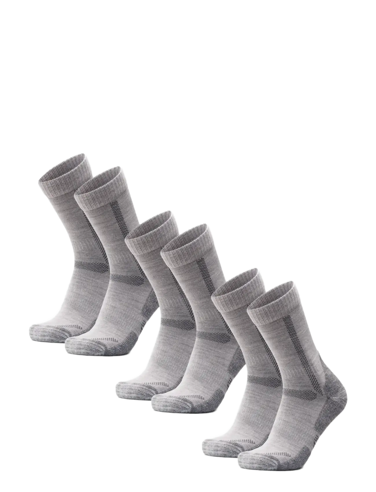 Danish Endurance - Classic Hiking Crew Socks 3-pack - sportinės kojinės - light grey - 2